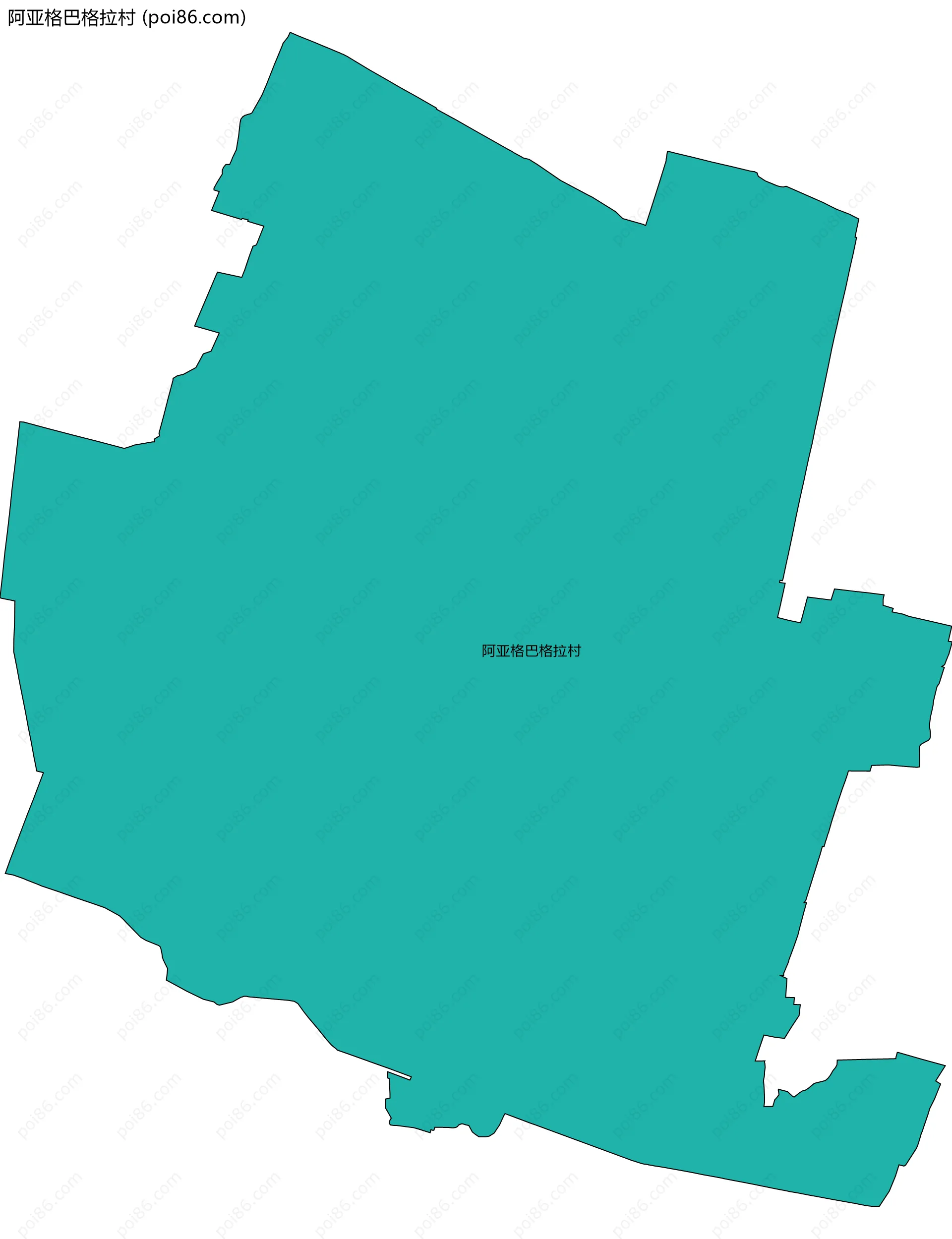 阿亚格巴格拉村边界地图