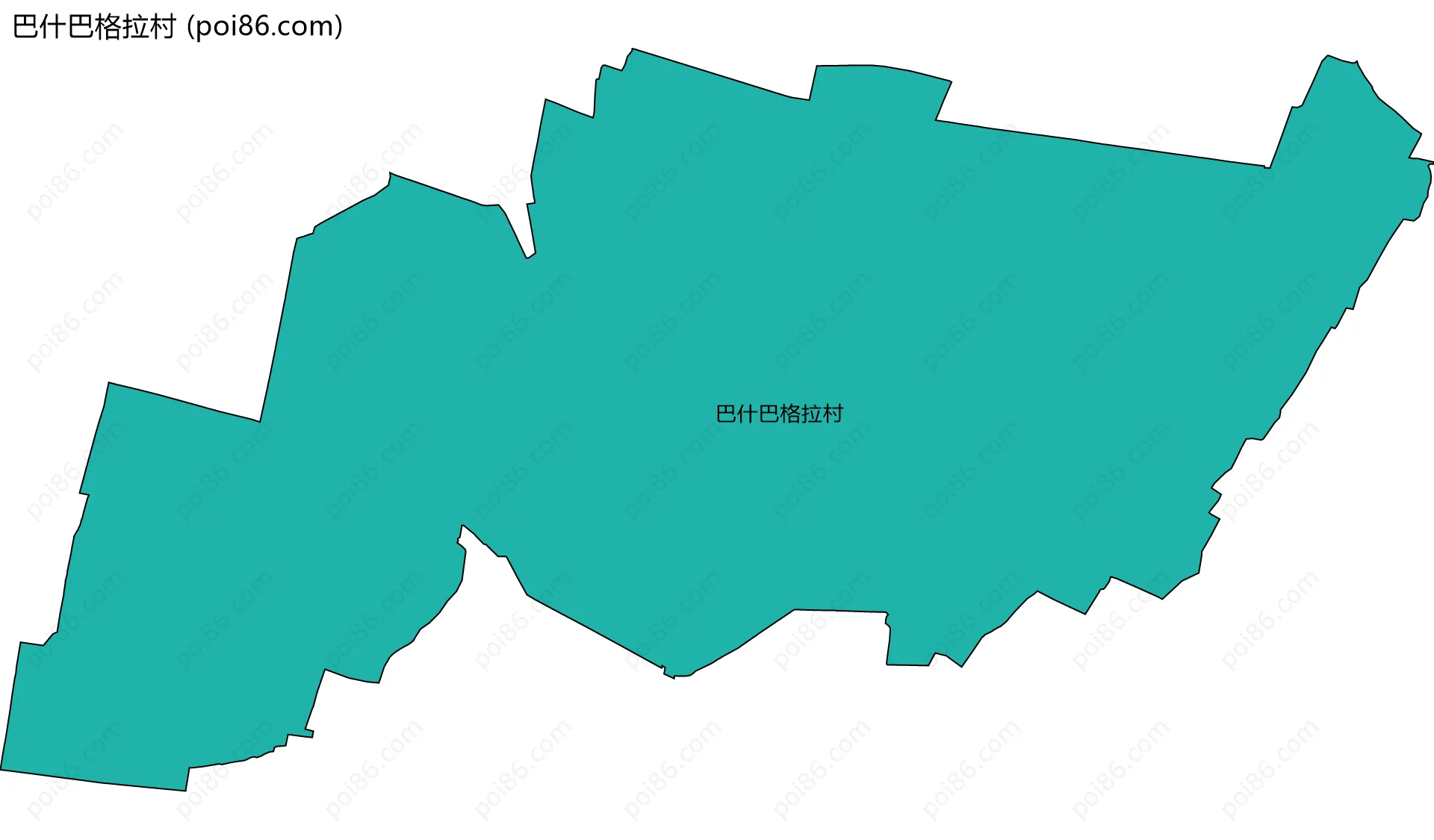 巴什巴格拉村边界地图