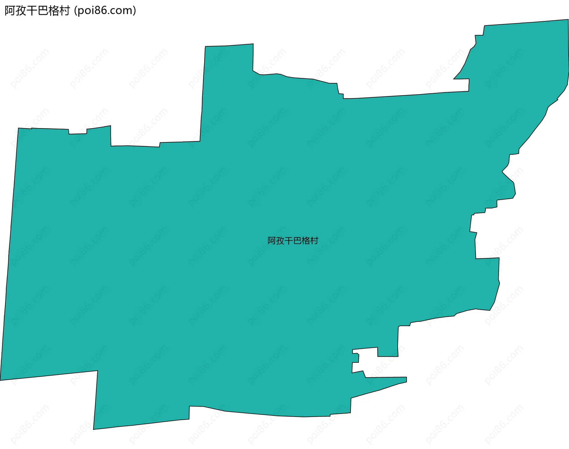 阿孜干巴格村边界地图