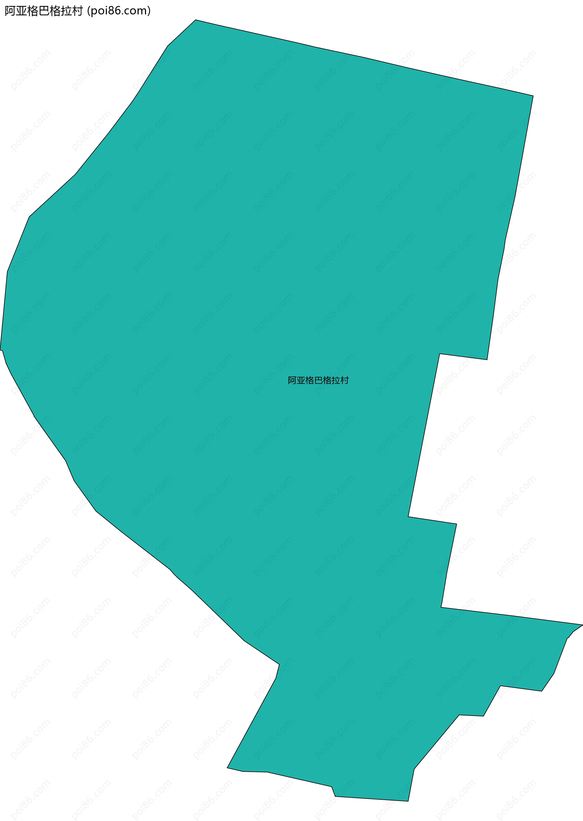 阿亚格巴格拉村边界地图