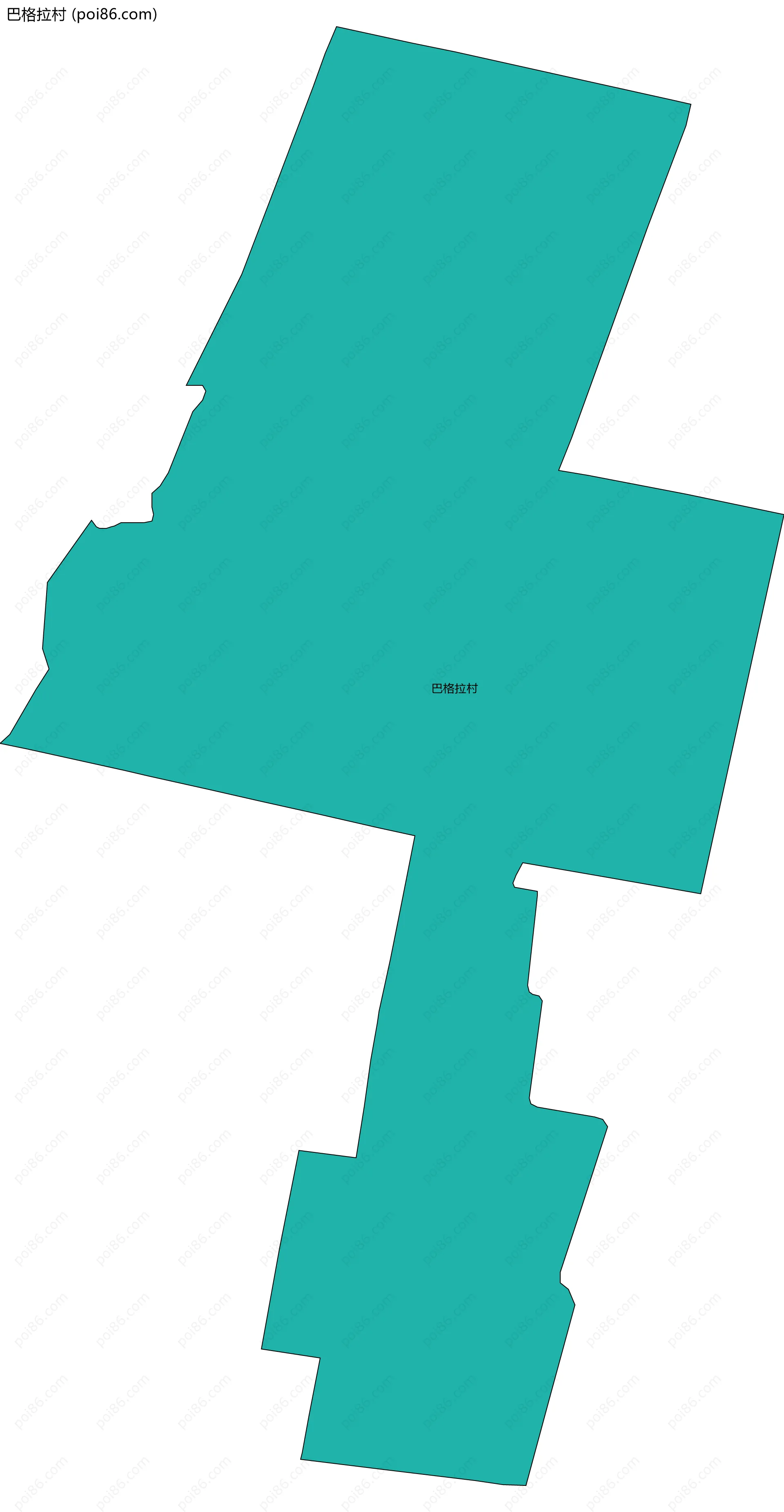 巴格拉村边界地图