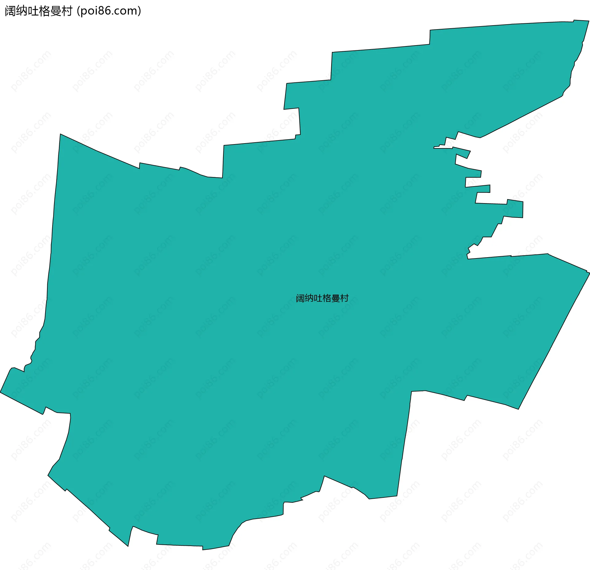 阔纳吐格曼村边界地图