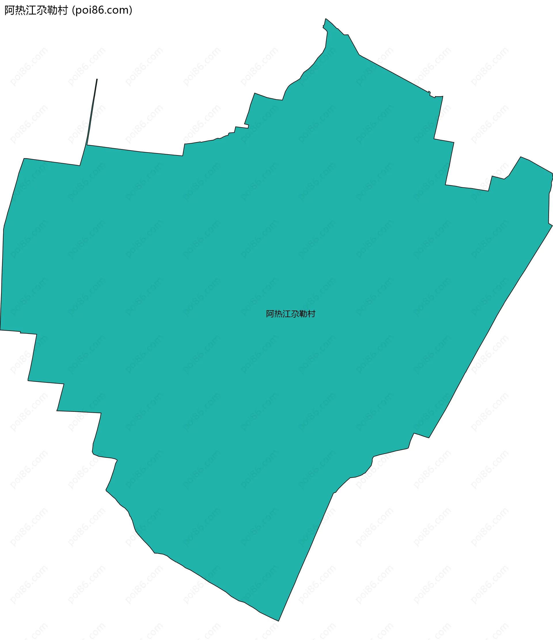 阿热江尕勒村边界地图