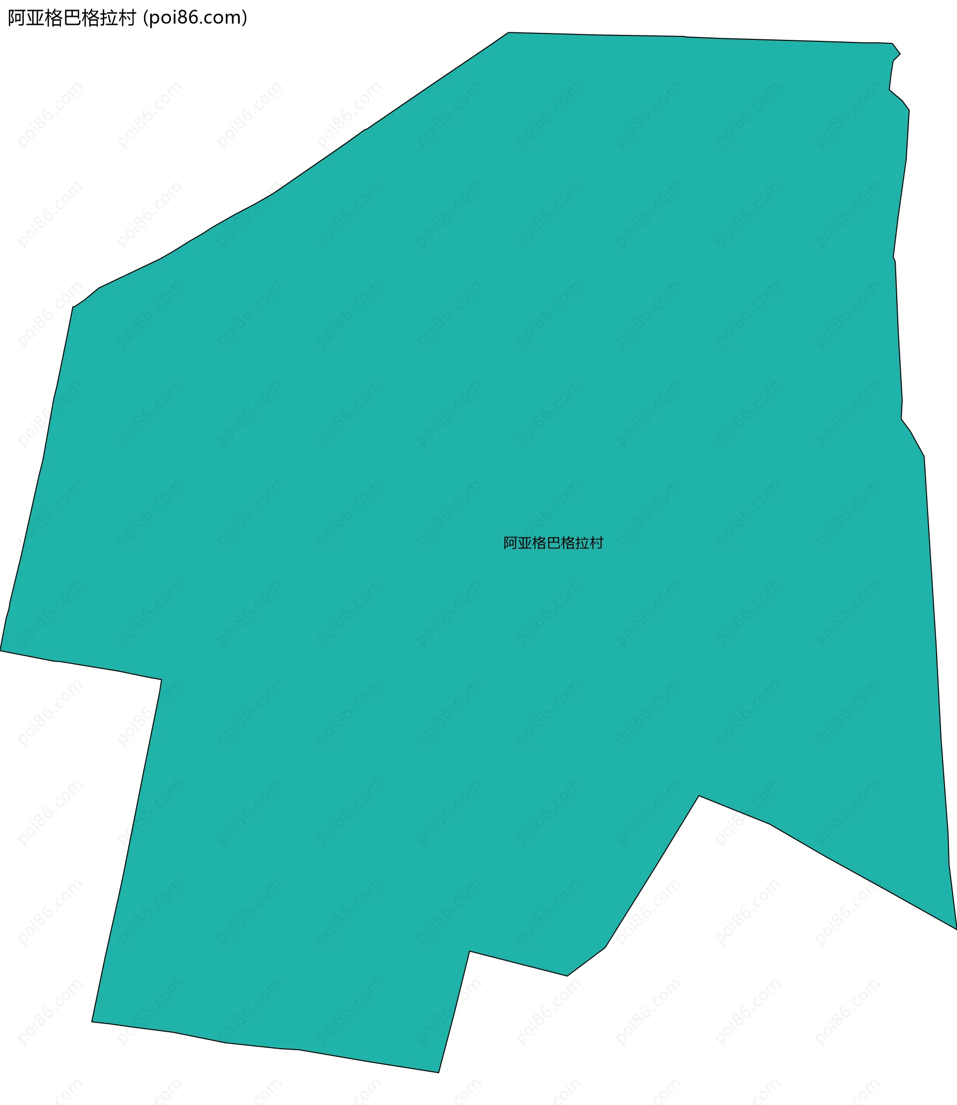 阿亚格巴格拉村边界地图