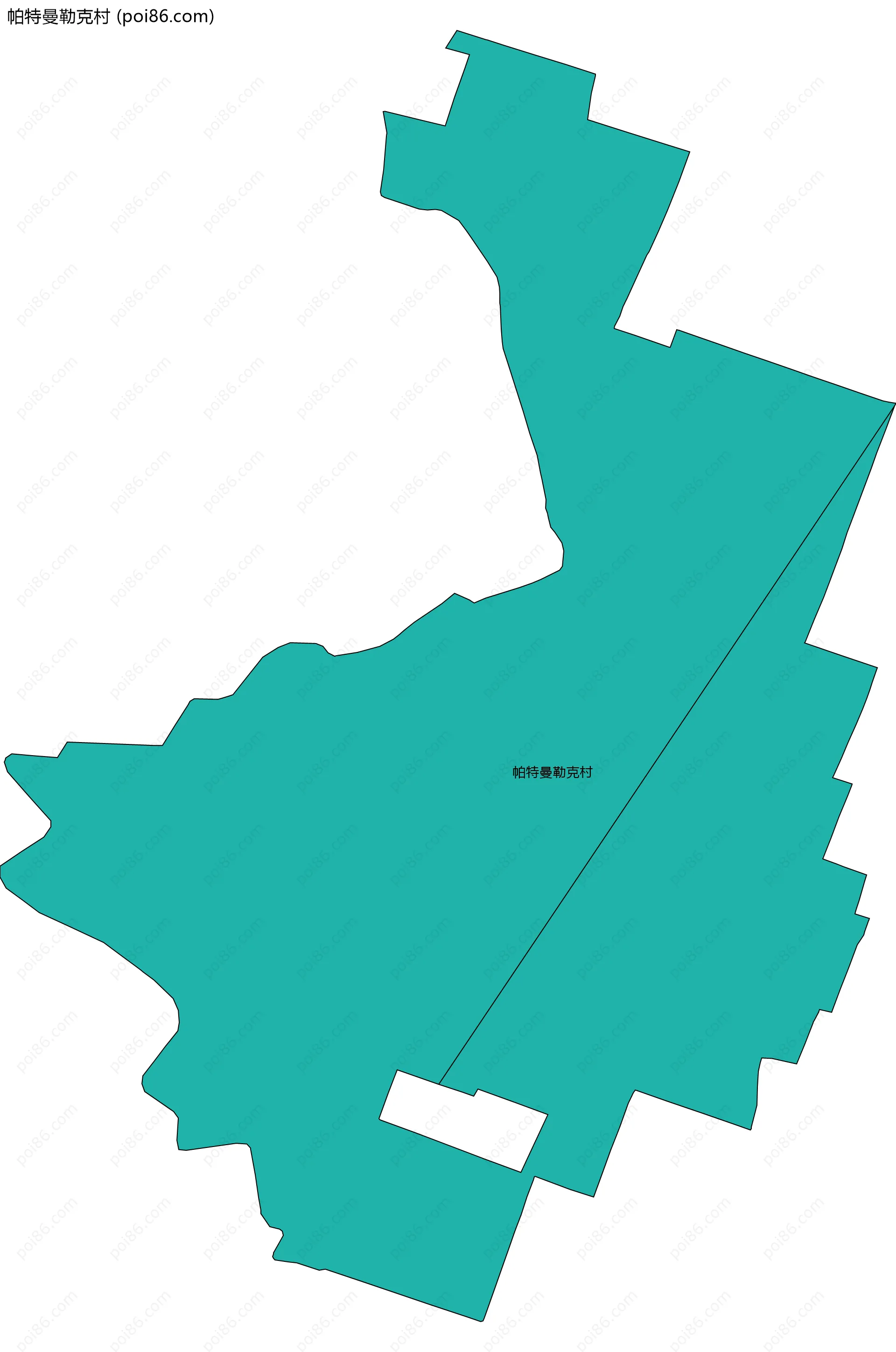 帕特曼勒克村边界地图