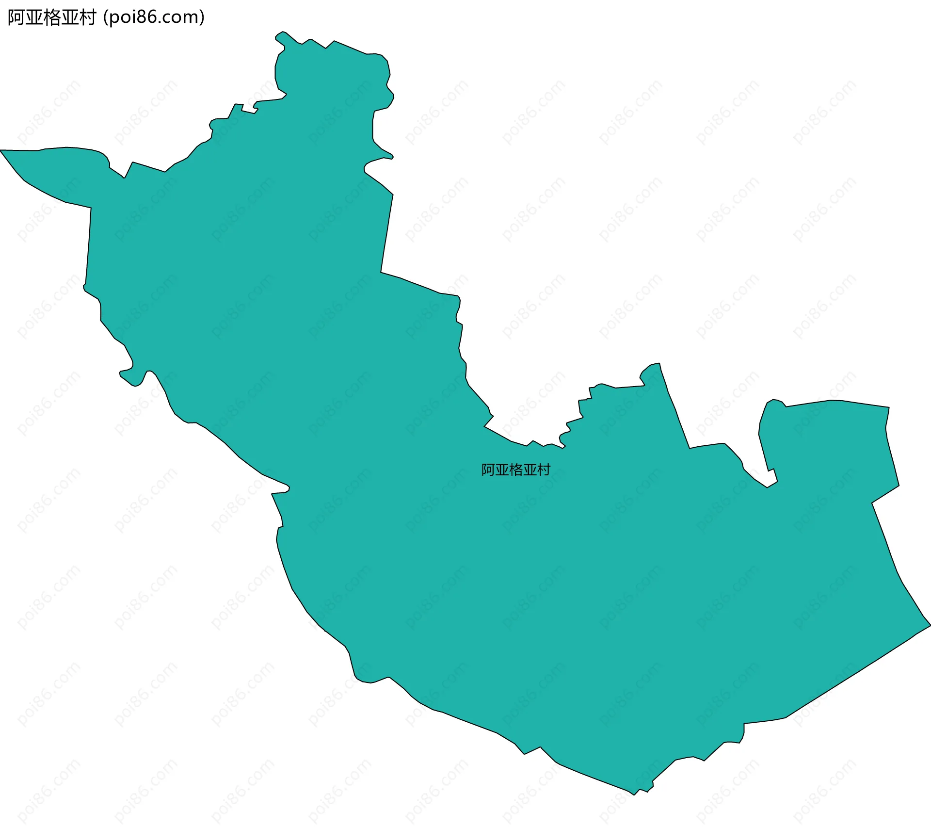阿亚格亚村边界地图