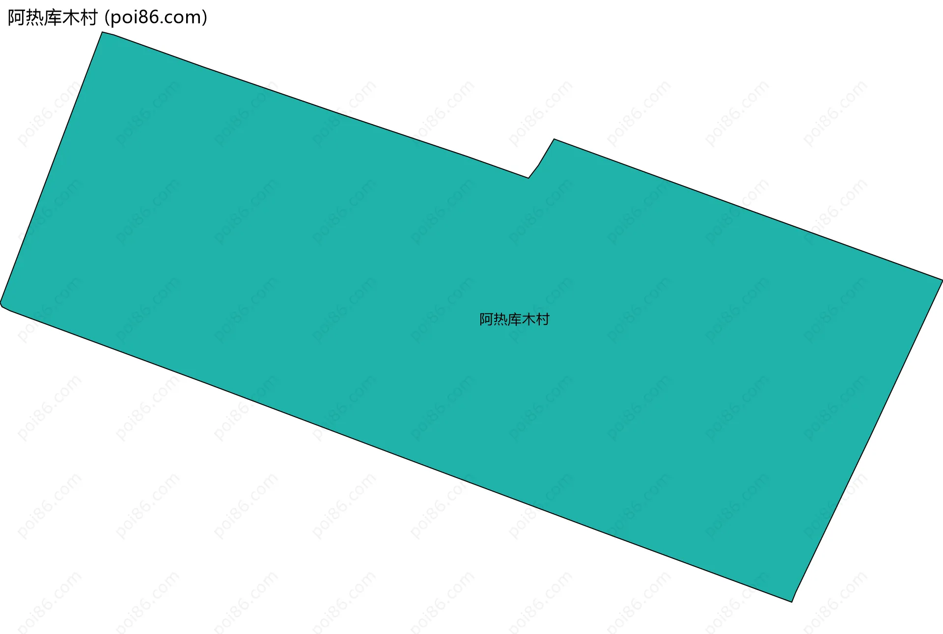 阿热库木村边界地图