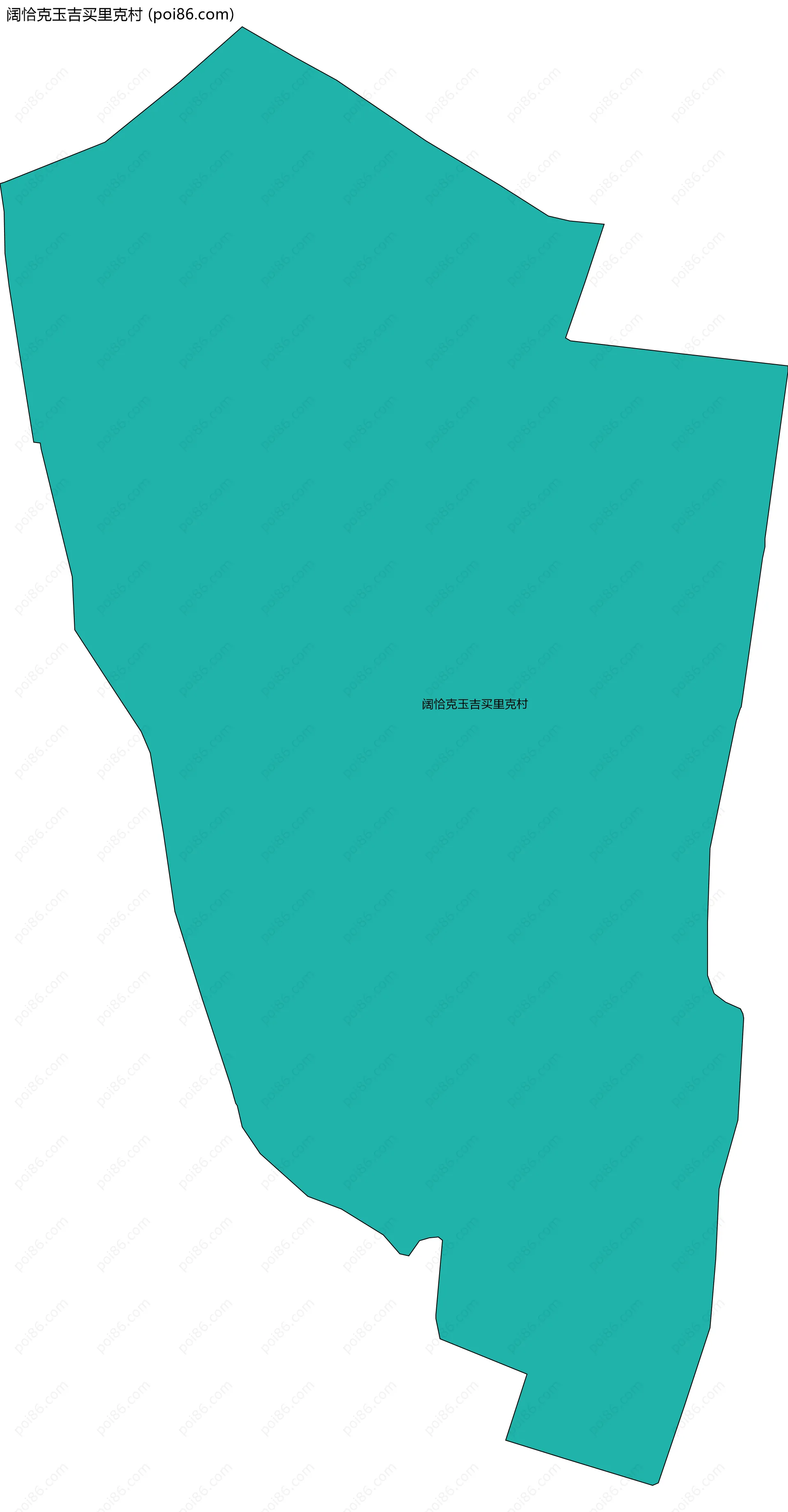 阔恰克玉吉买里克村边界地图