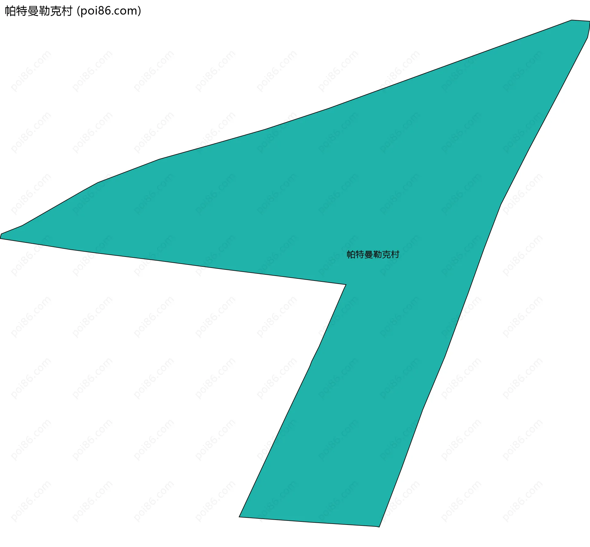 帕特曼勒克村边界地图