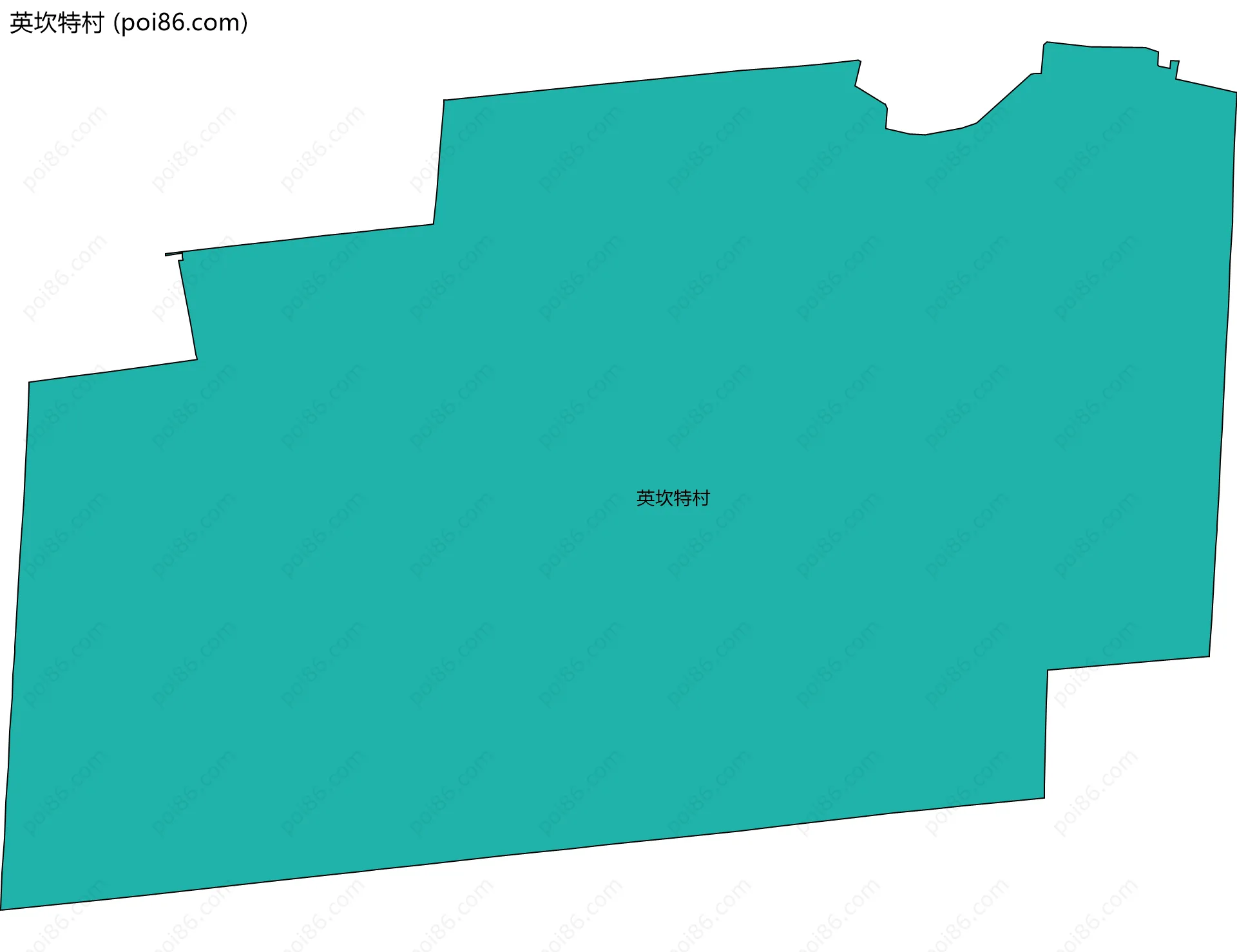 英坎特村边界地图