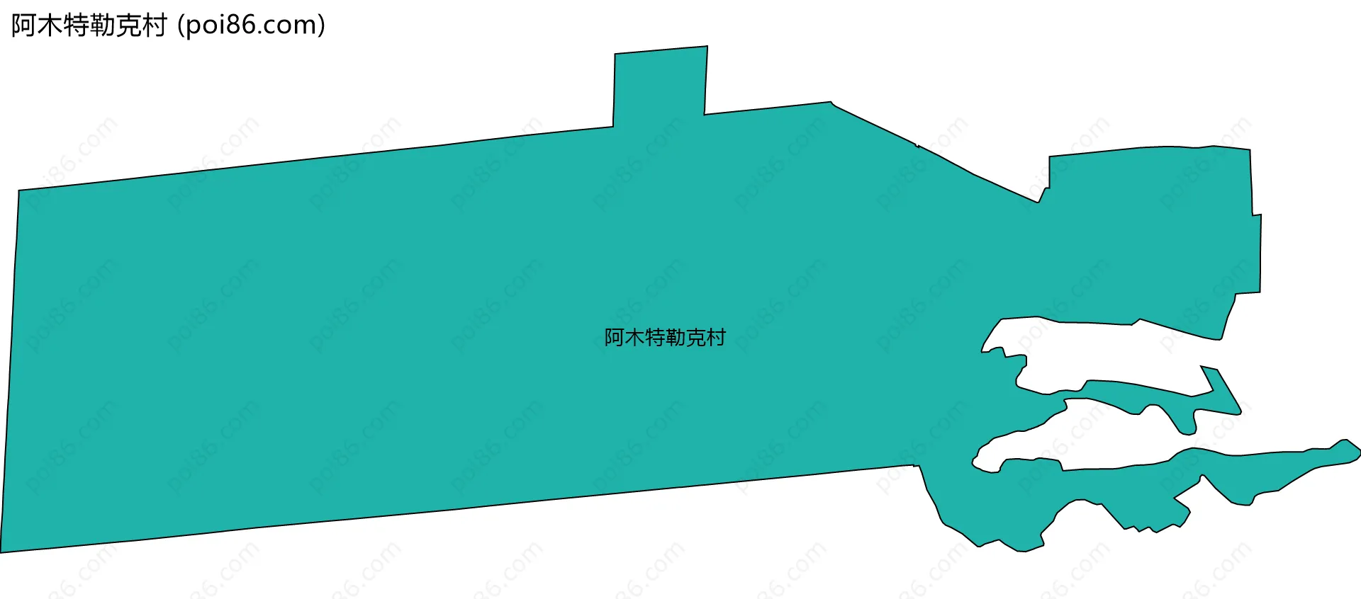 阿木特勒克村边界地图