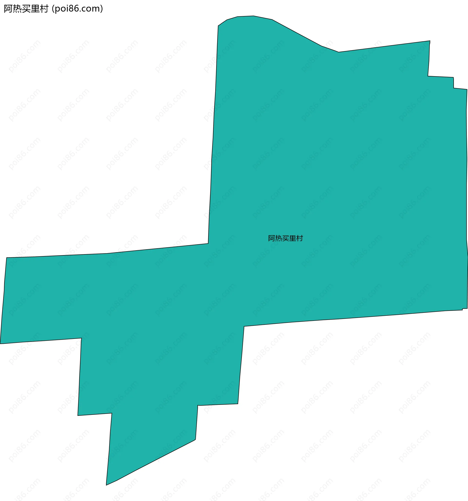 阿热买里村边界地图