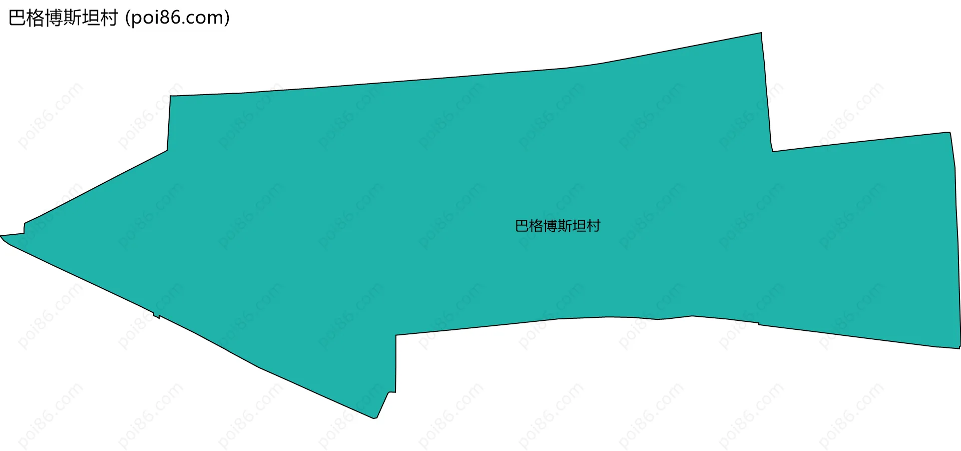 巴格博斯坦村边界地图