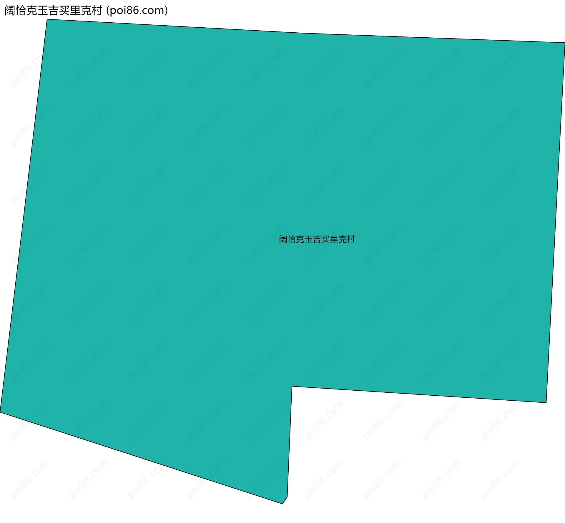 阔恰克玉吉买里克村边界地图