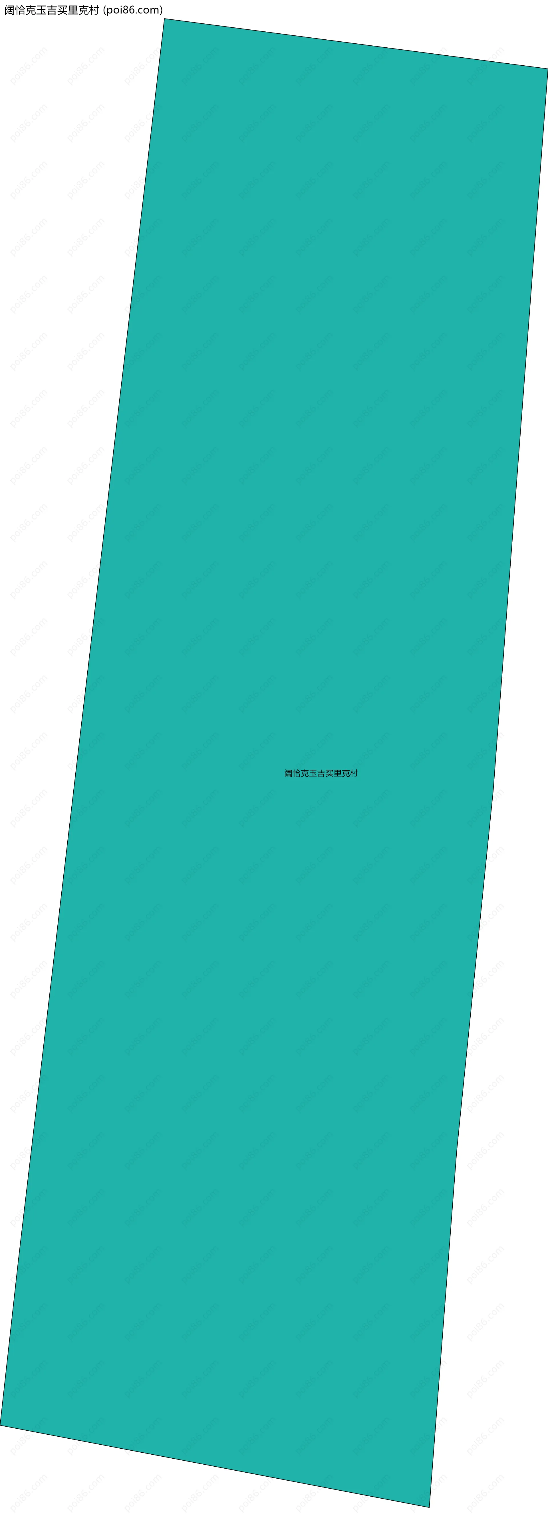 阔恰克玉吉买里克村边界地图