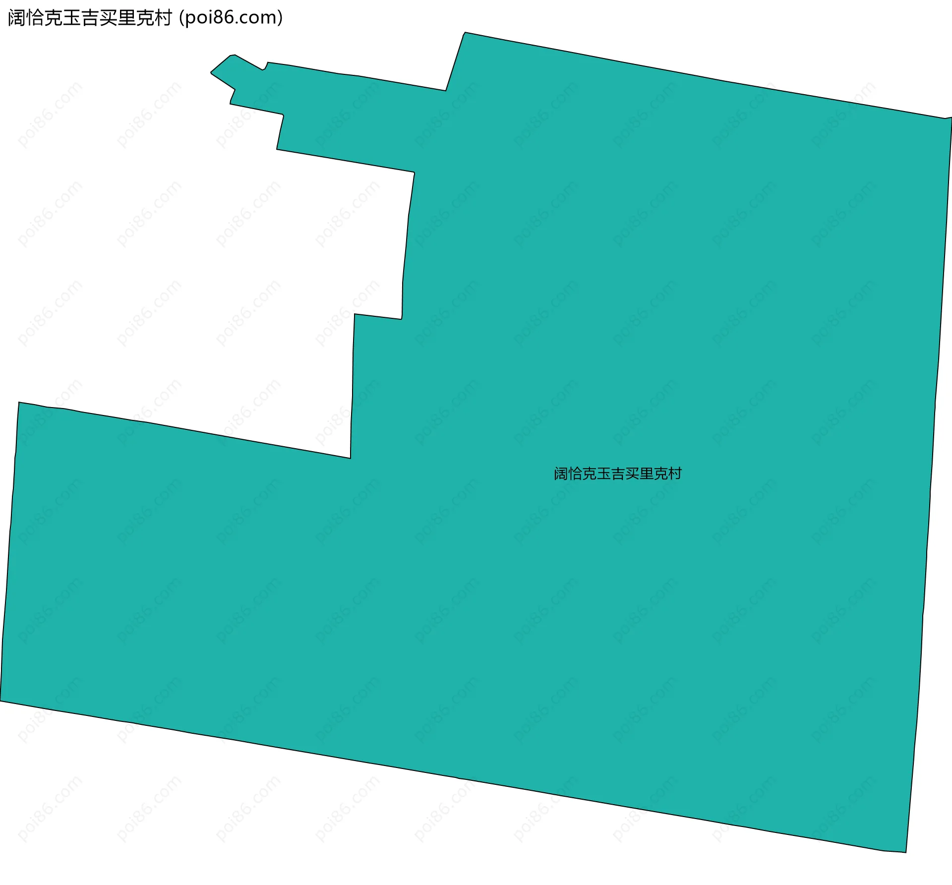 阔恰克玉吉买里克村边界地图