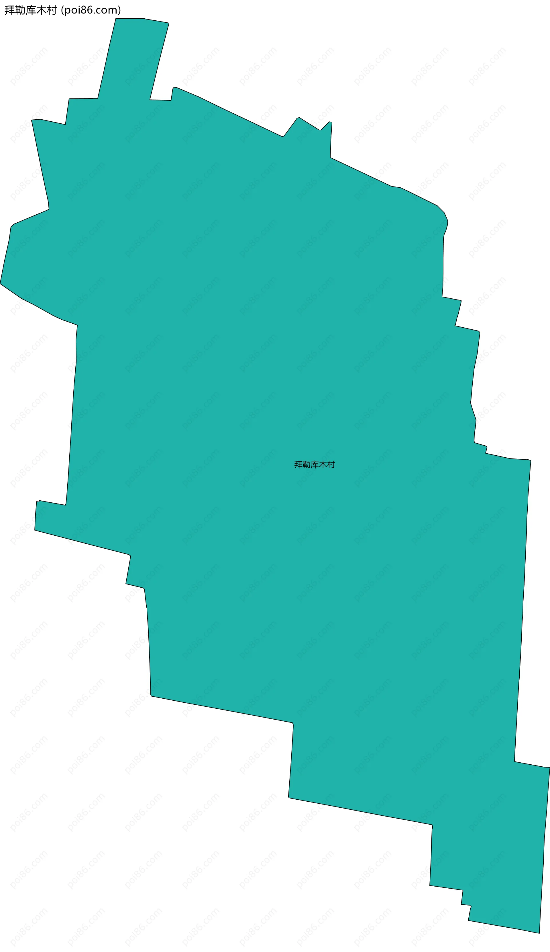 拜勒库木村边界地图