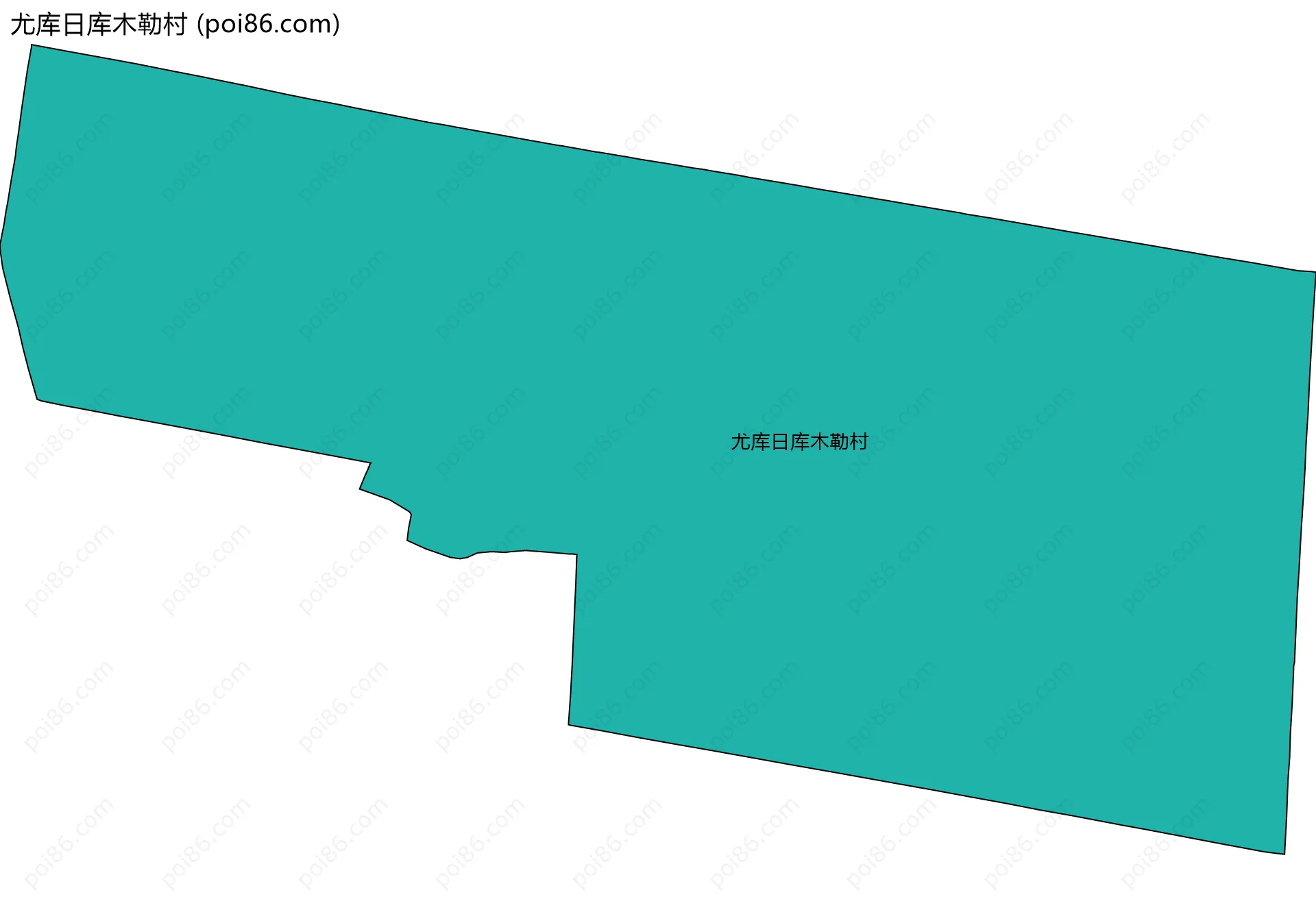 尤库日库木勒村边界地图