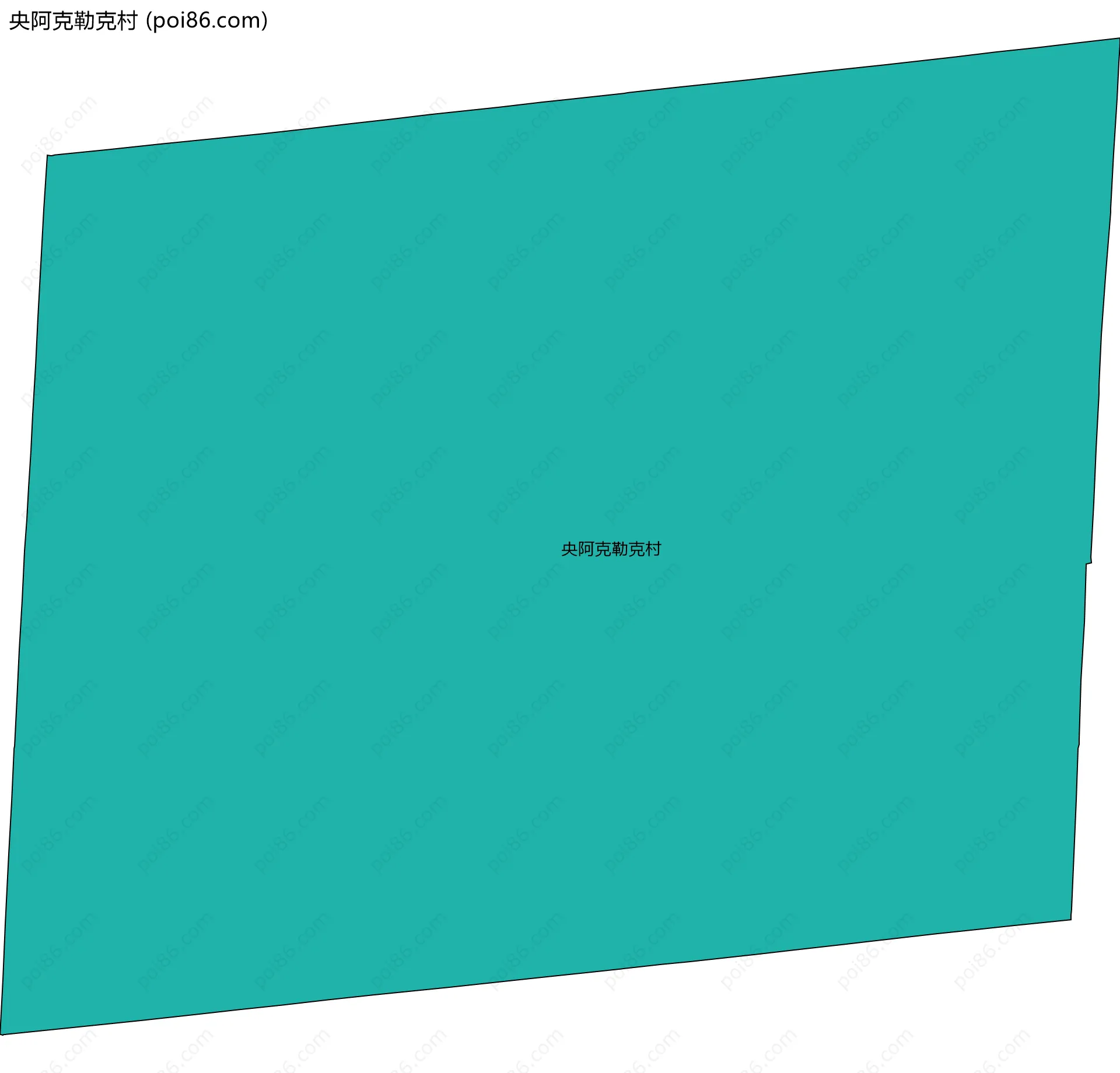 央阿克勒克村边界地图