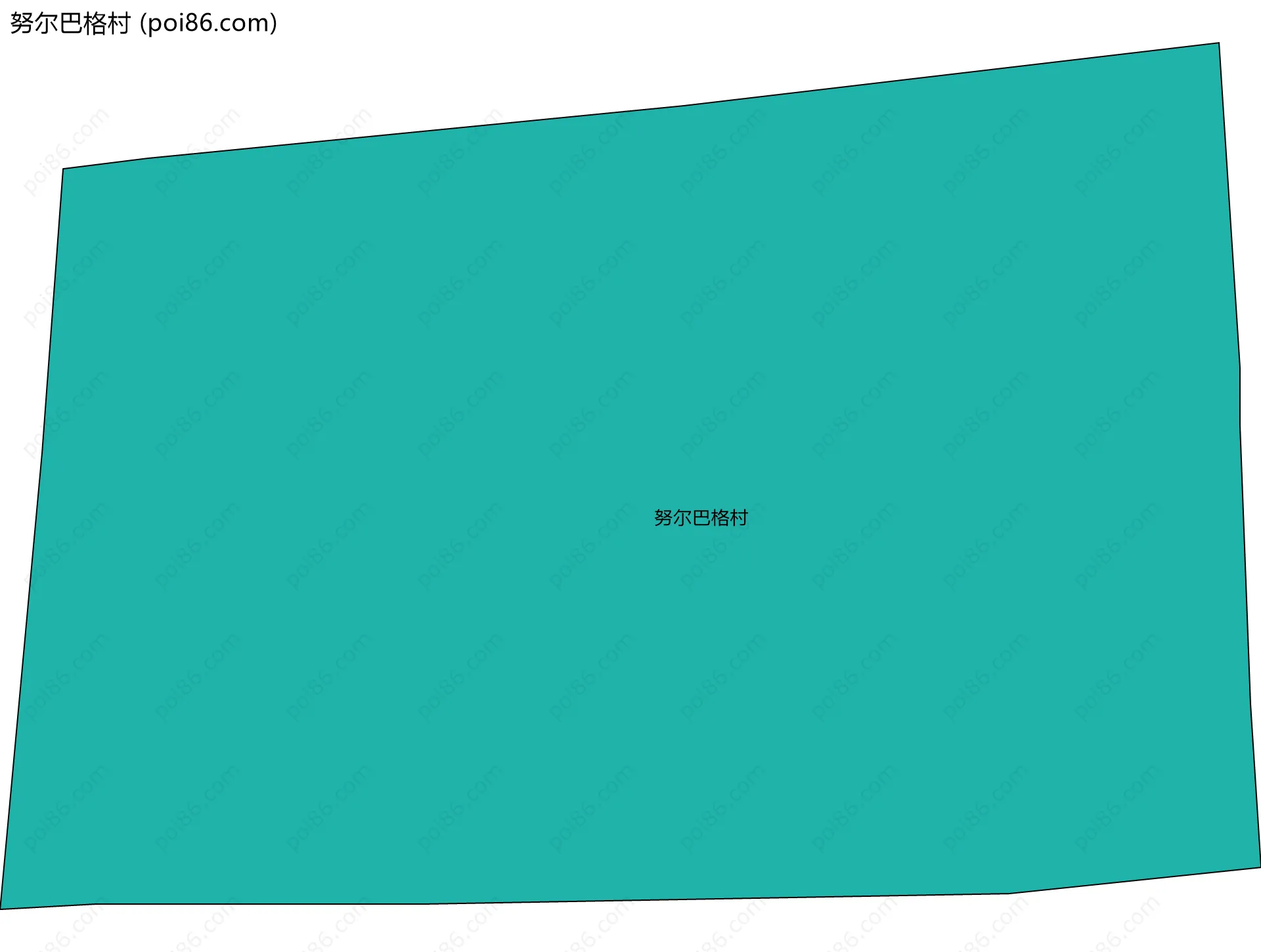 努尔巴格村边界地图