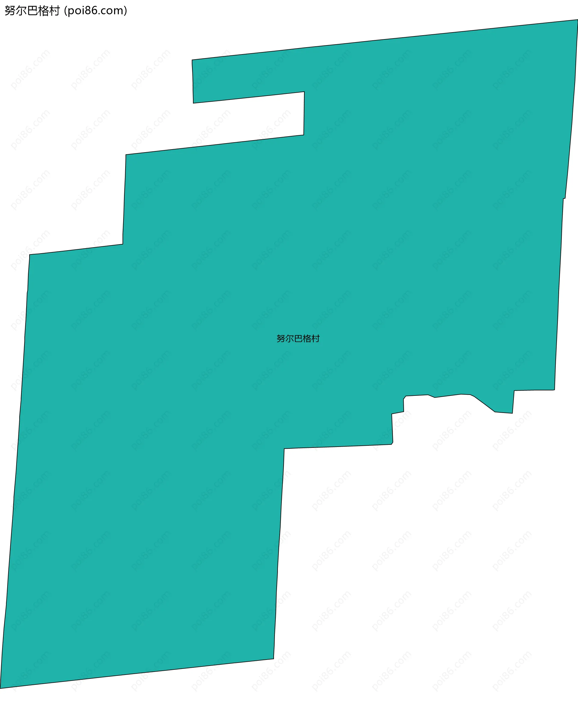 努尔巴格村边界地图