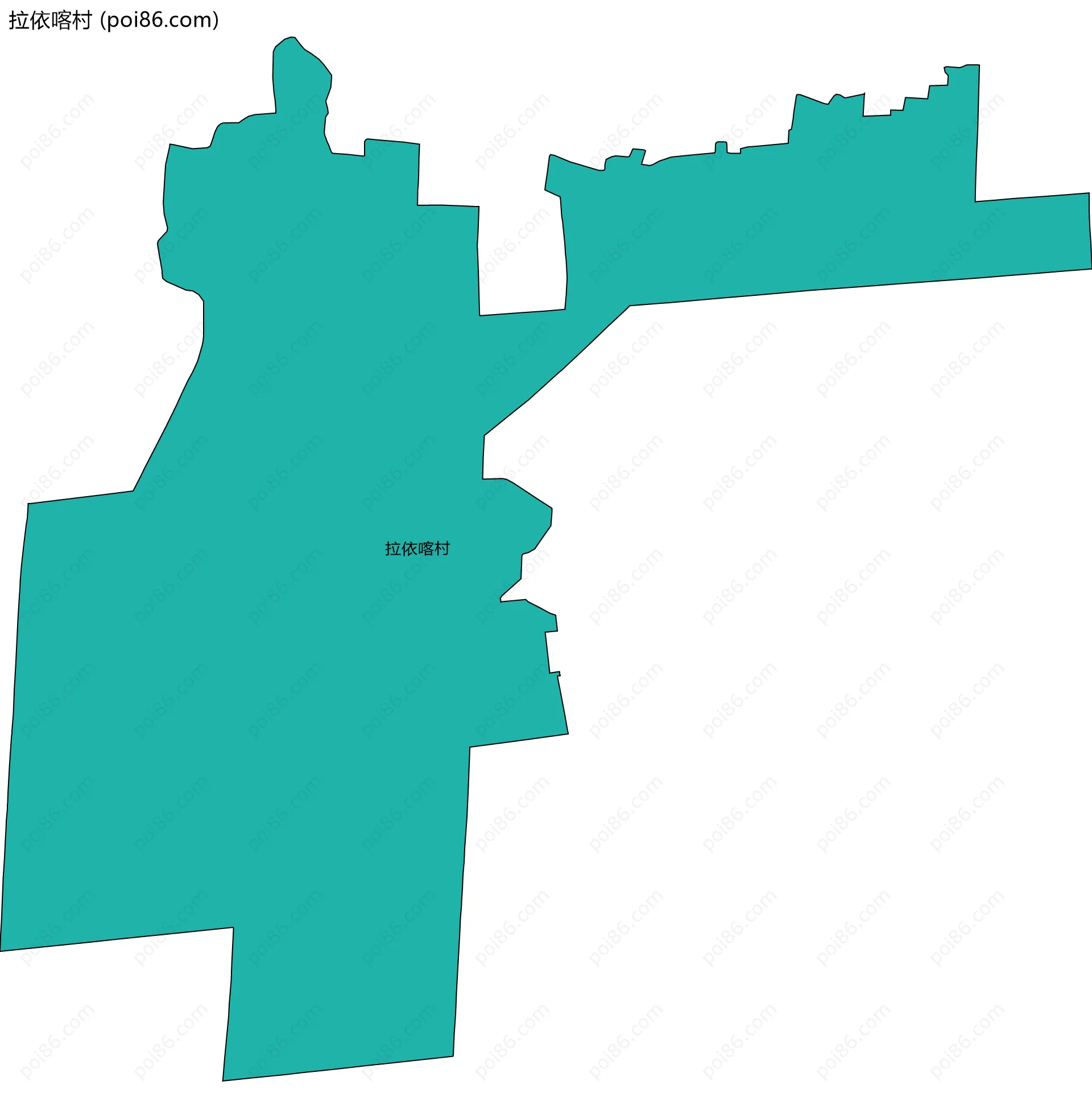 拉依喀村边界地图