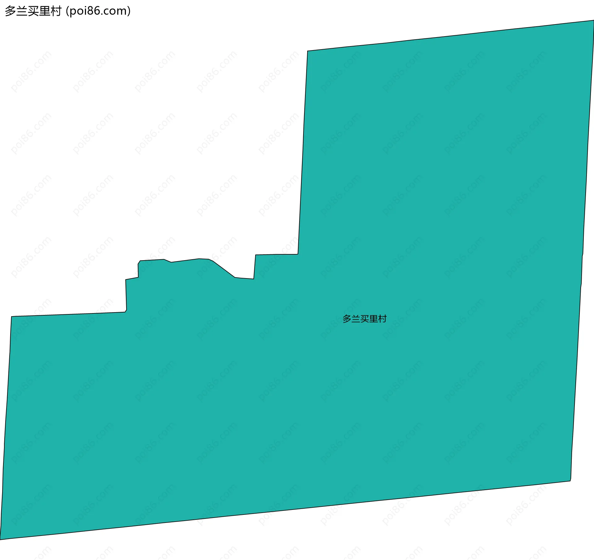多兰买里村边界地图