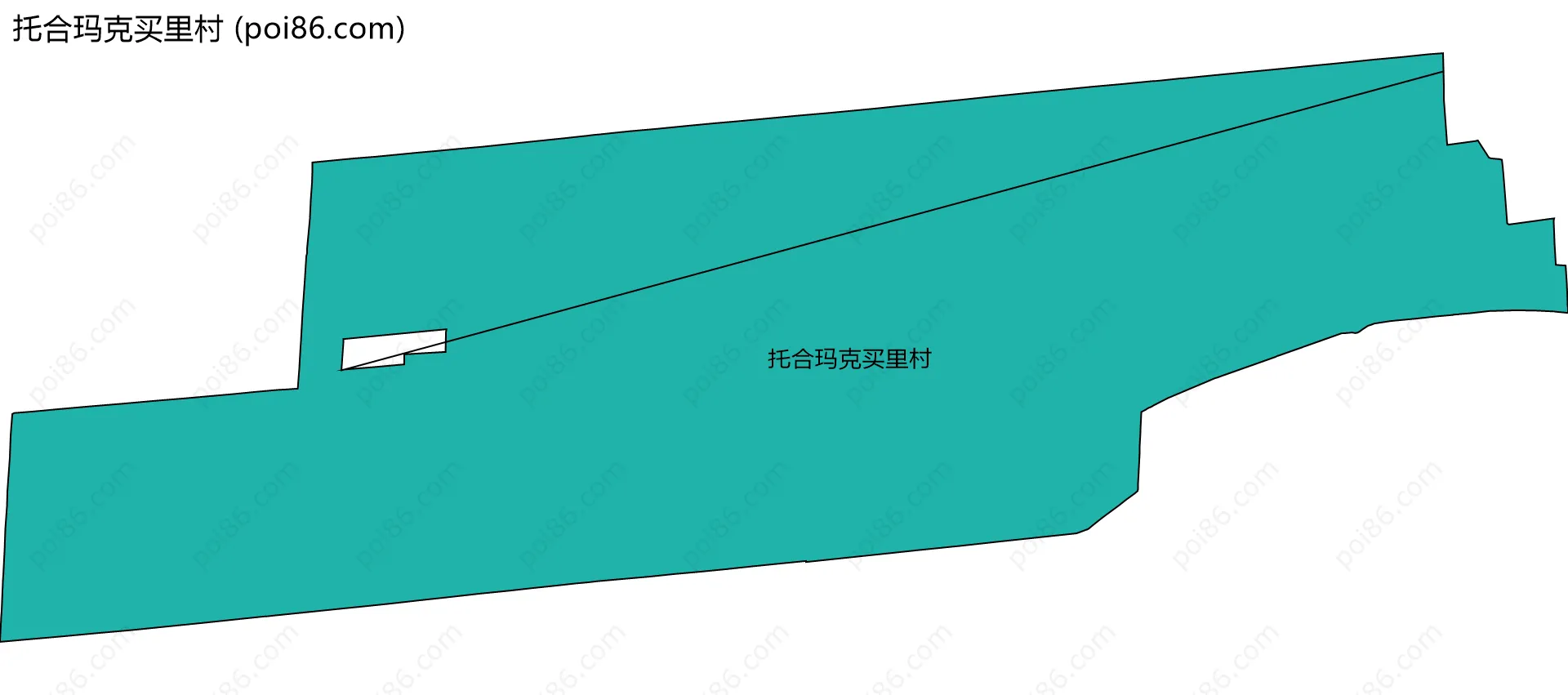 托合玛克买里村边界地图