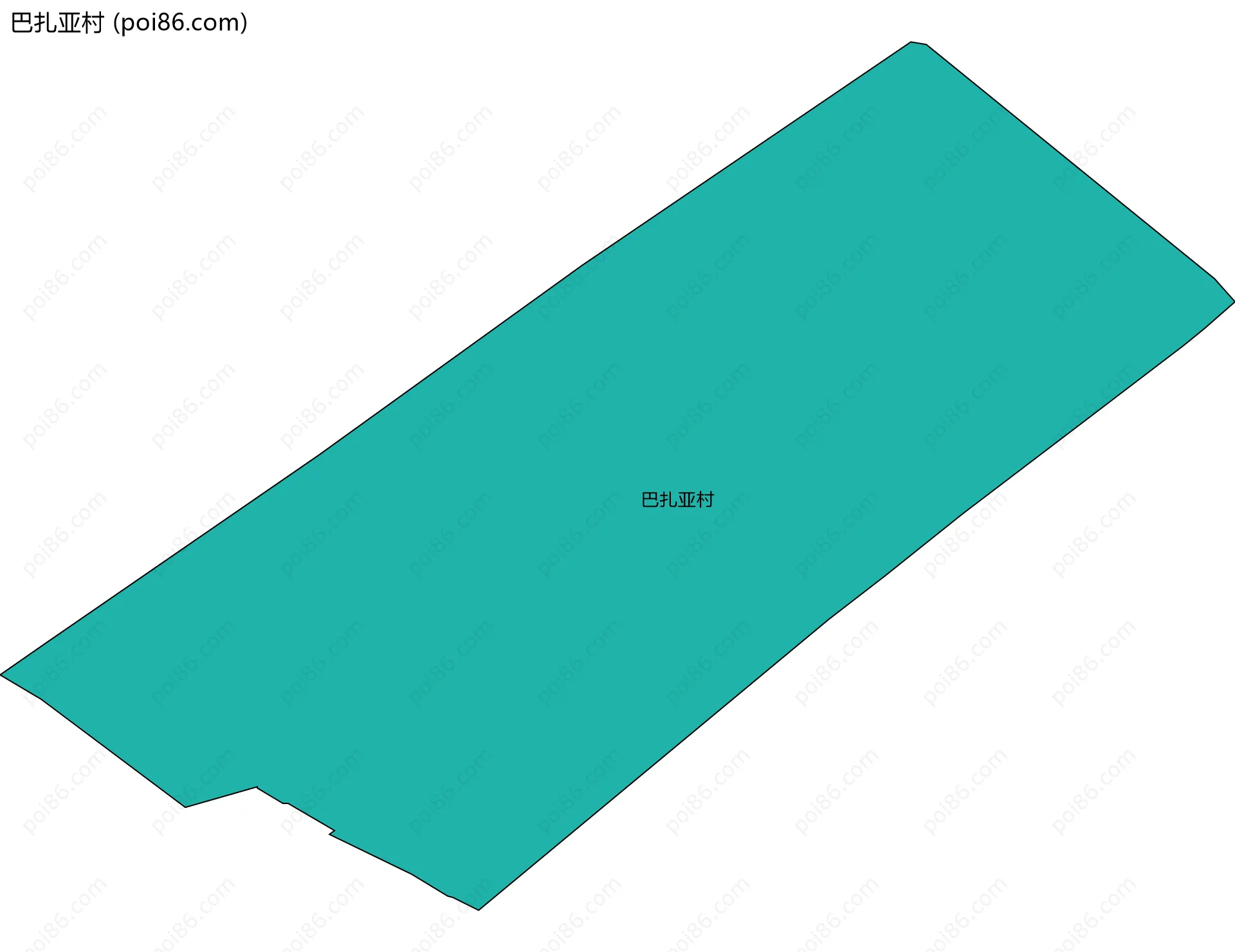 巴扎亚村边界地图
