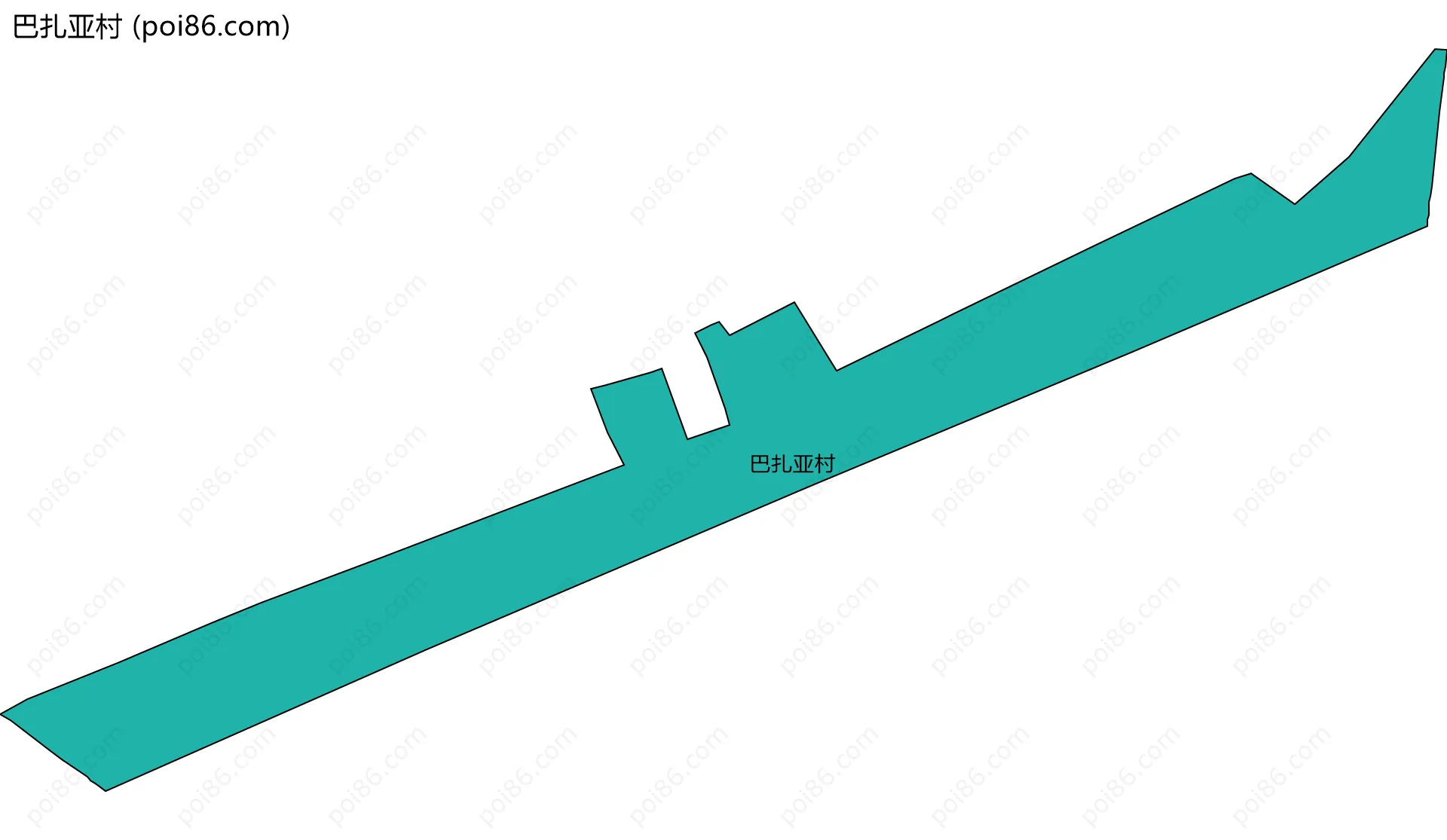 巴扎亚村边界地图