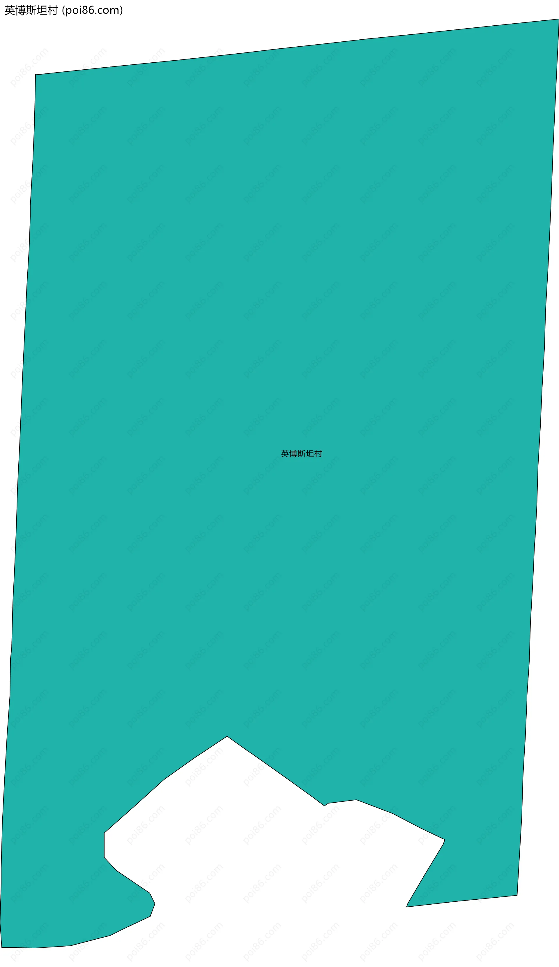 英博斯坦村边界地图