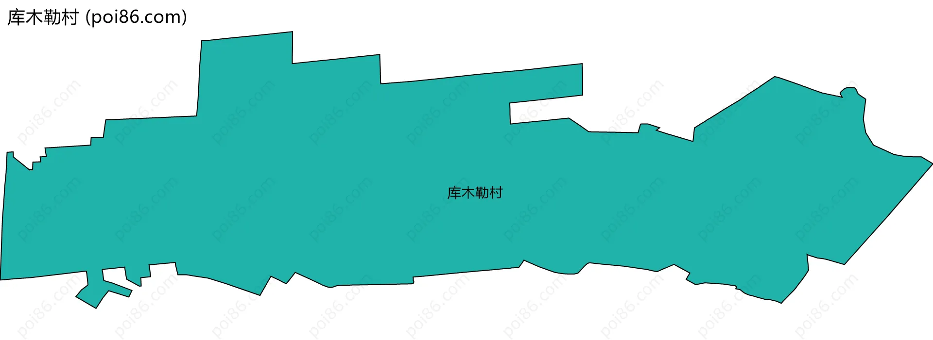 库木勒村边界地图