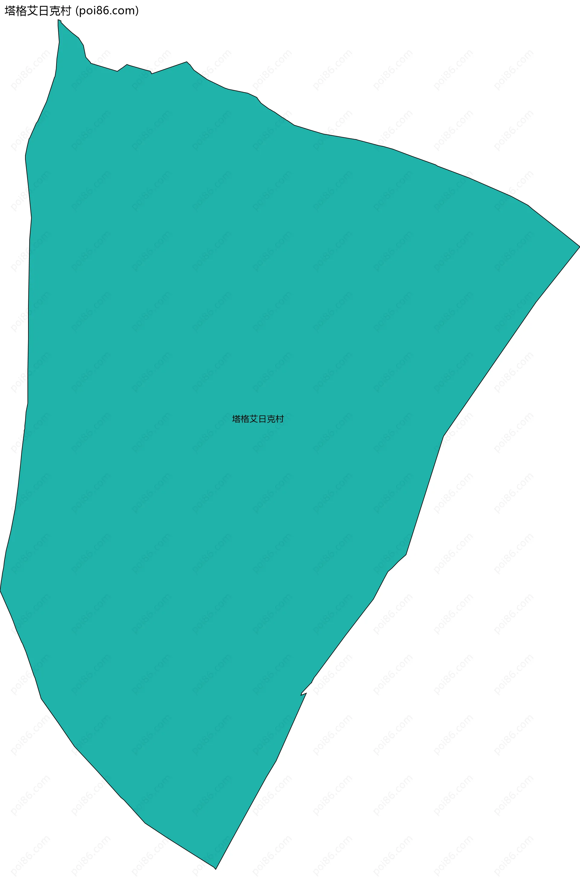 塔格艾日克村边界地图