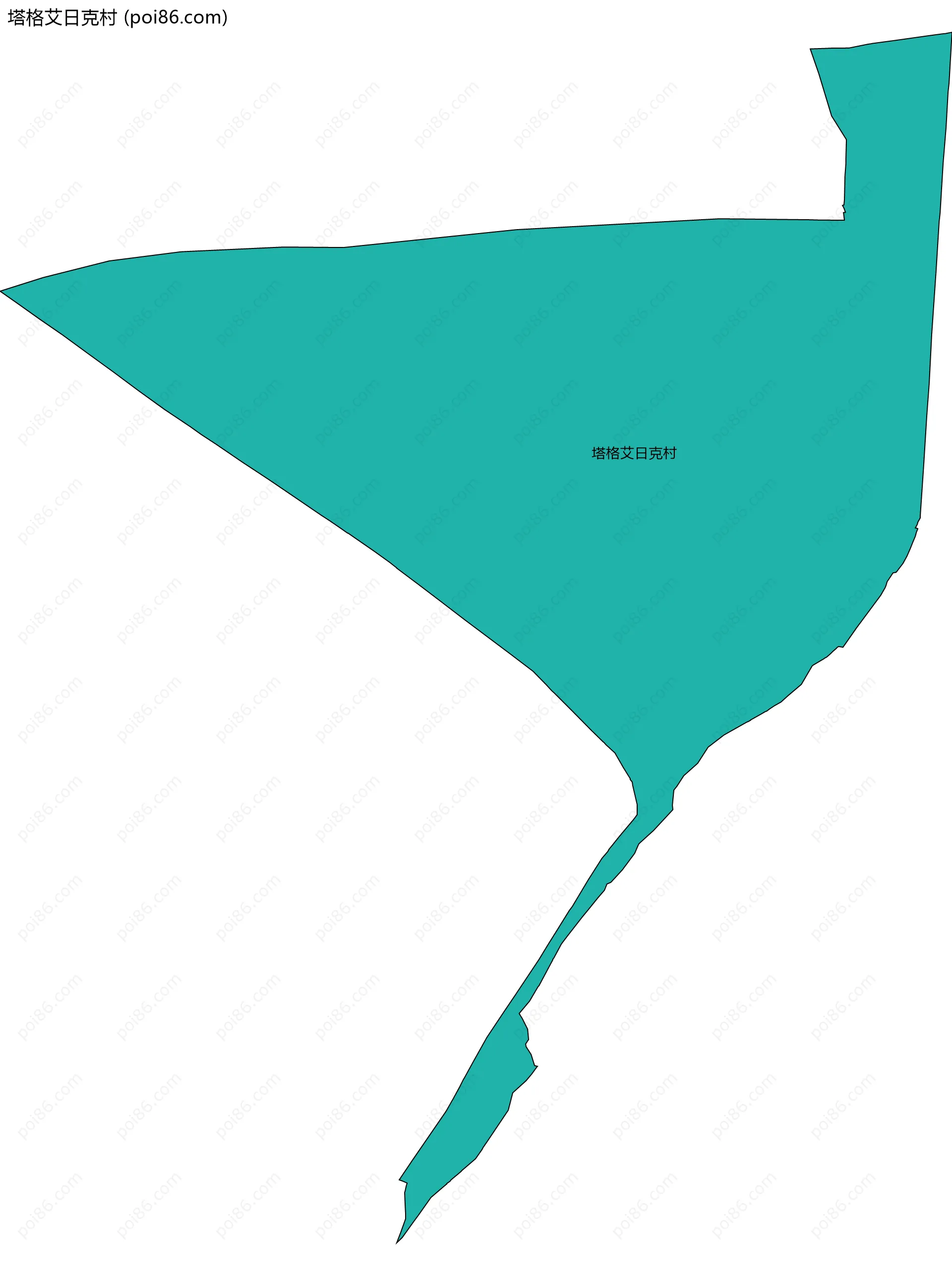 塔格艾日克村边界地图