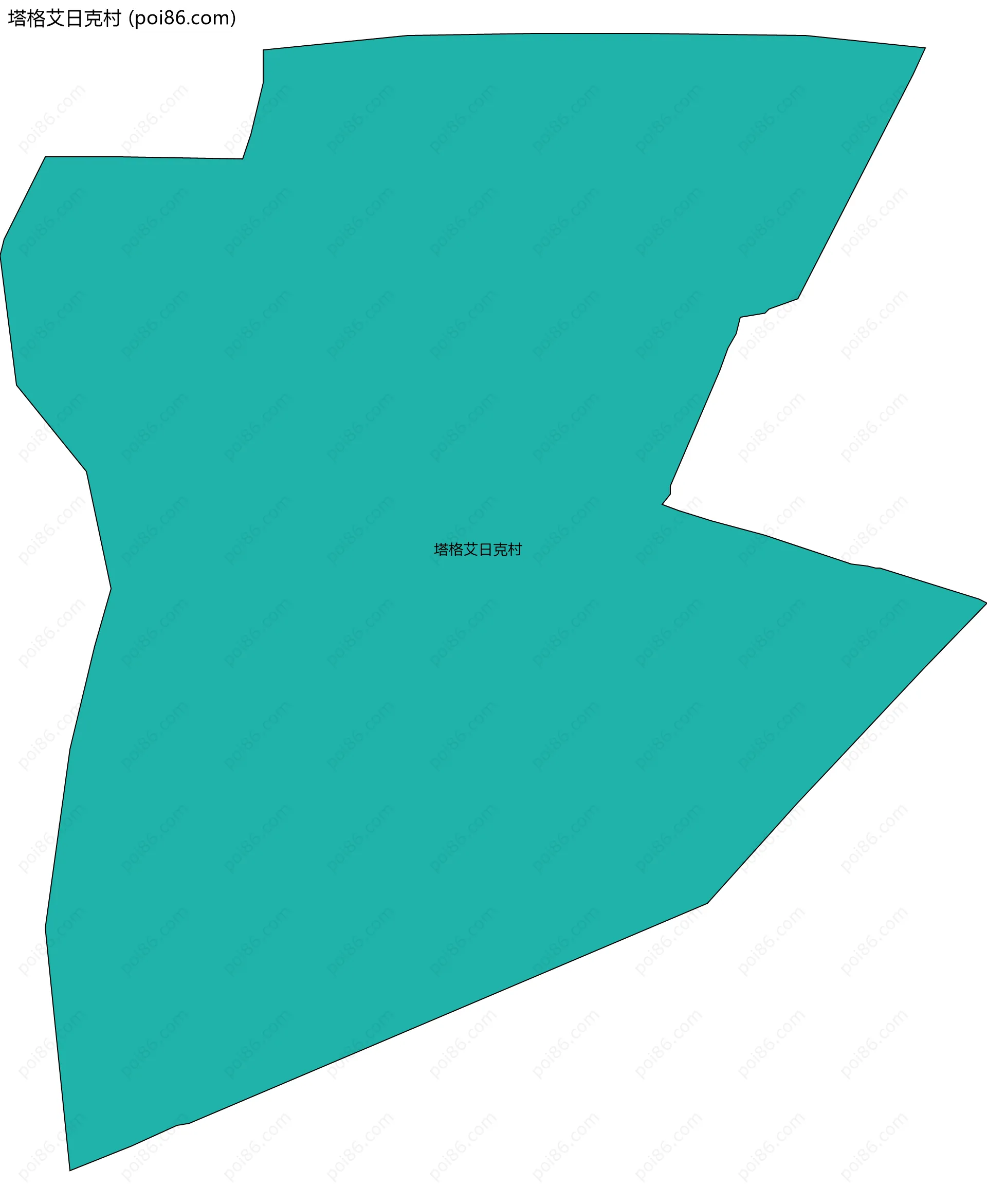 塔格艾日克村边界地图