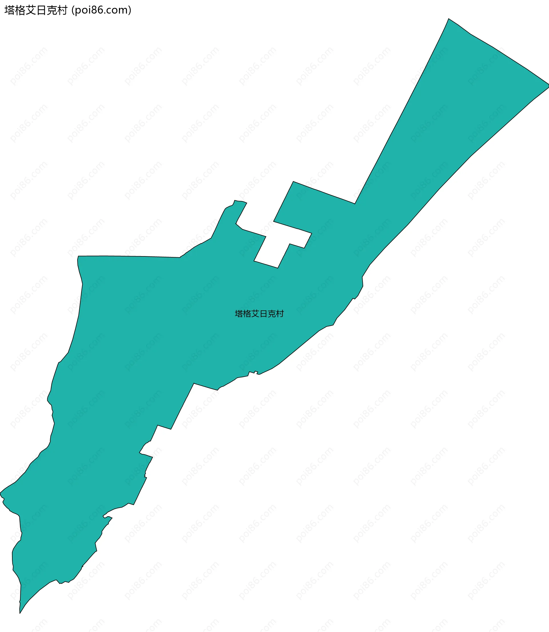 塔格艾日克村边界地图