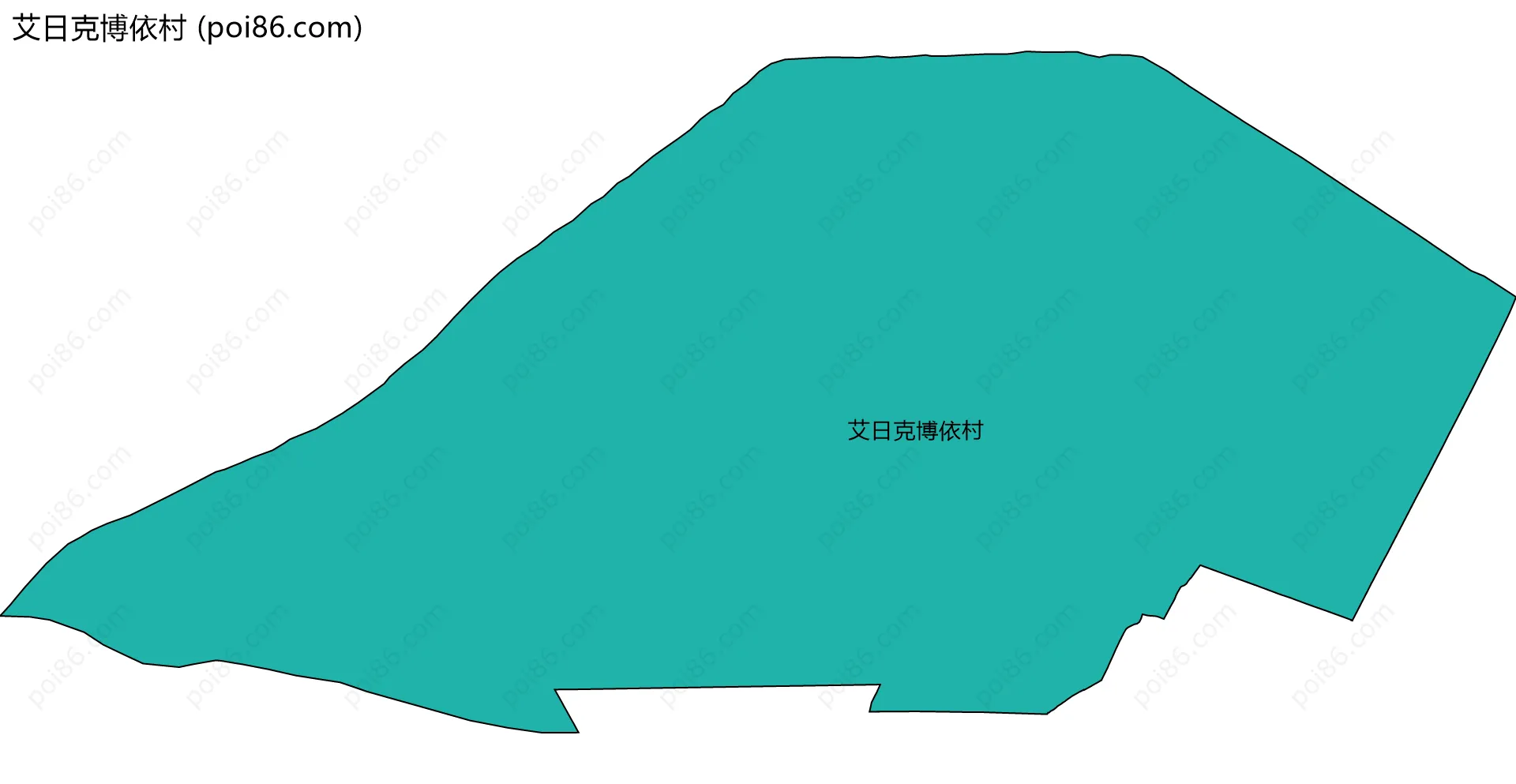艾日克博依村边界地图