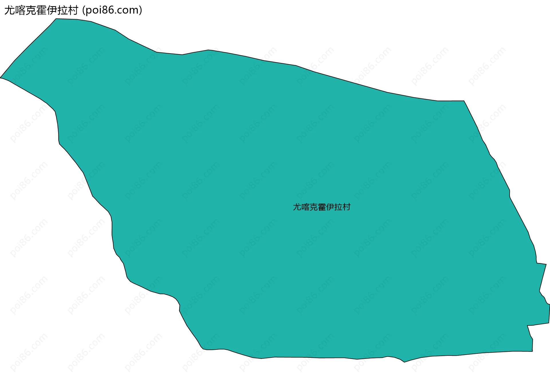 尤喀克霍伊拉村边界地图