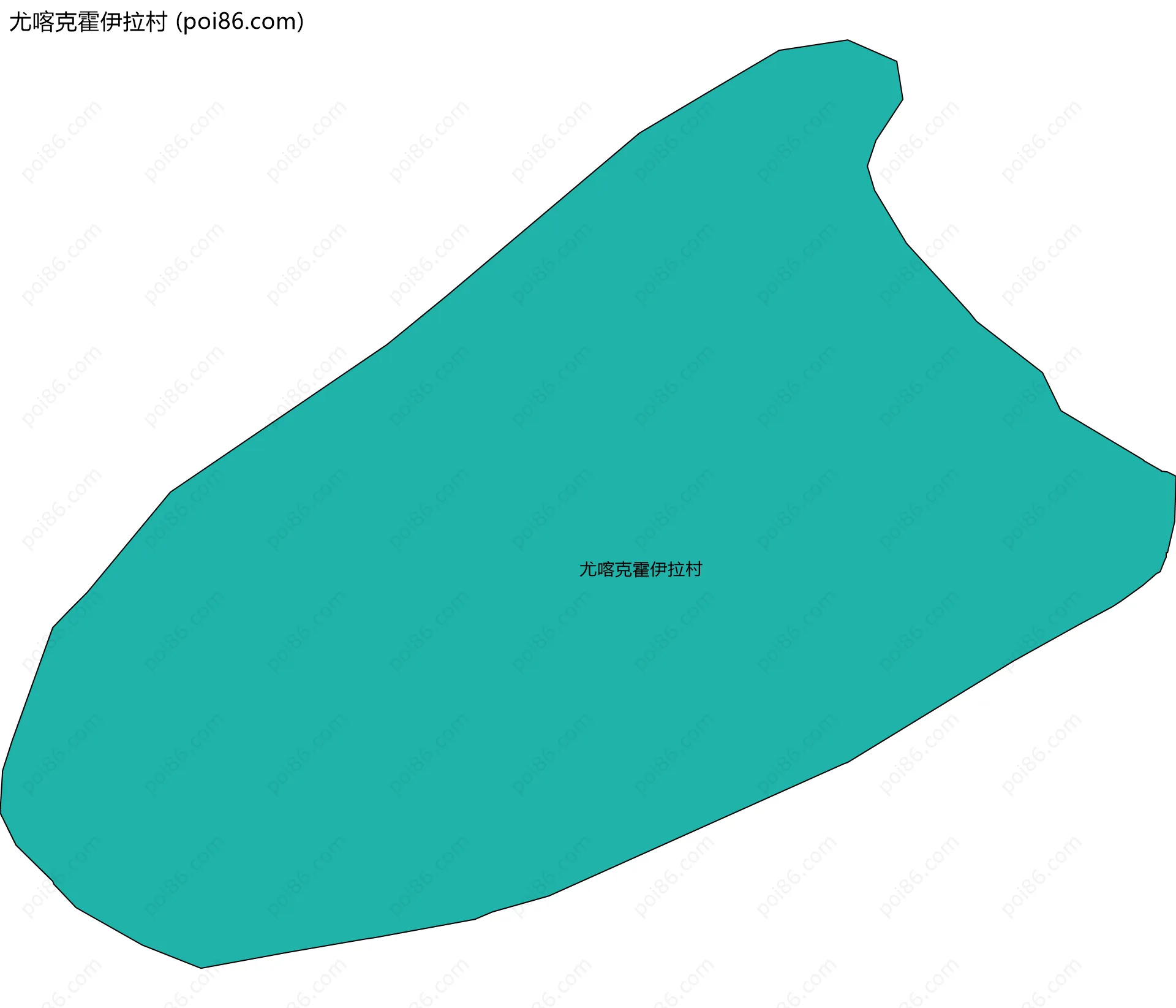 尤喀克霍伊拉村边界地图
