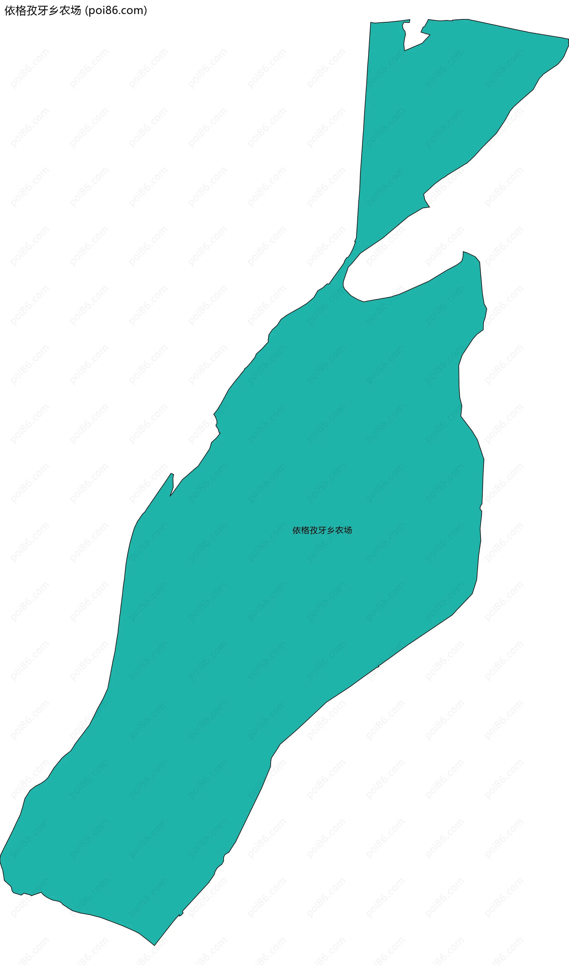 依格孜牙乡农场边界地图