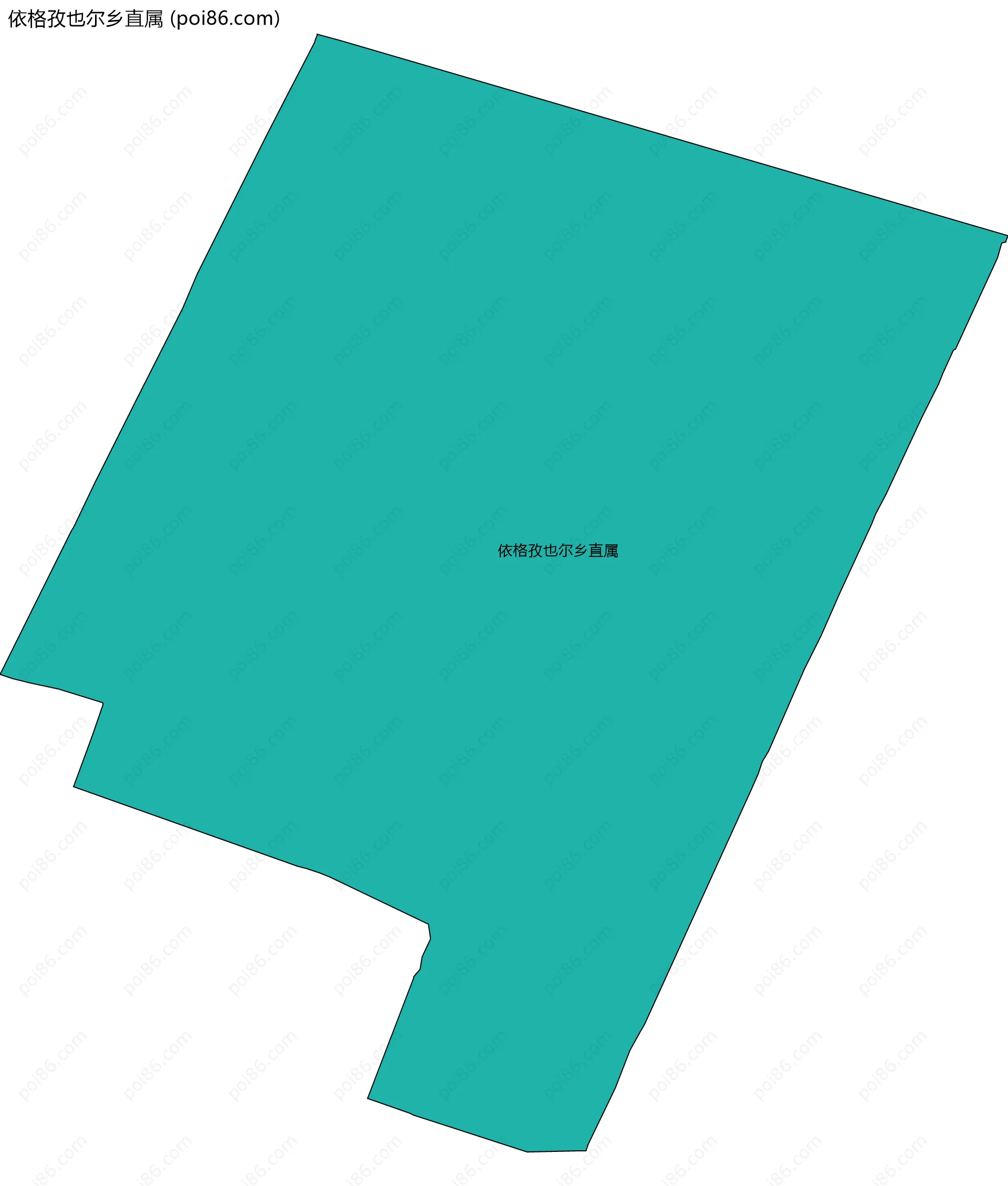 依格孜也尔乡直属边界地图