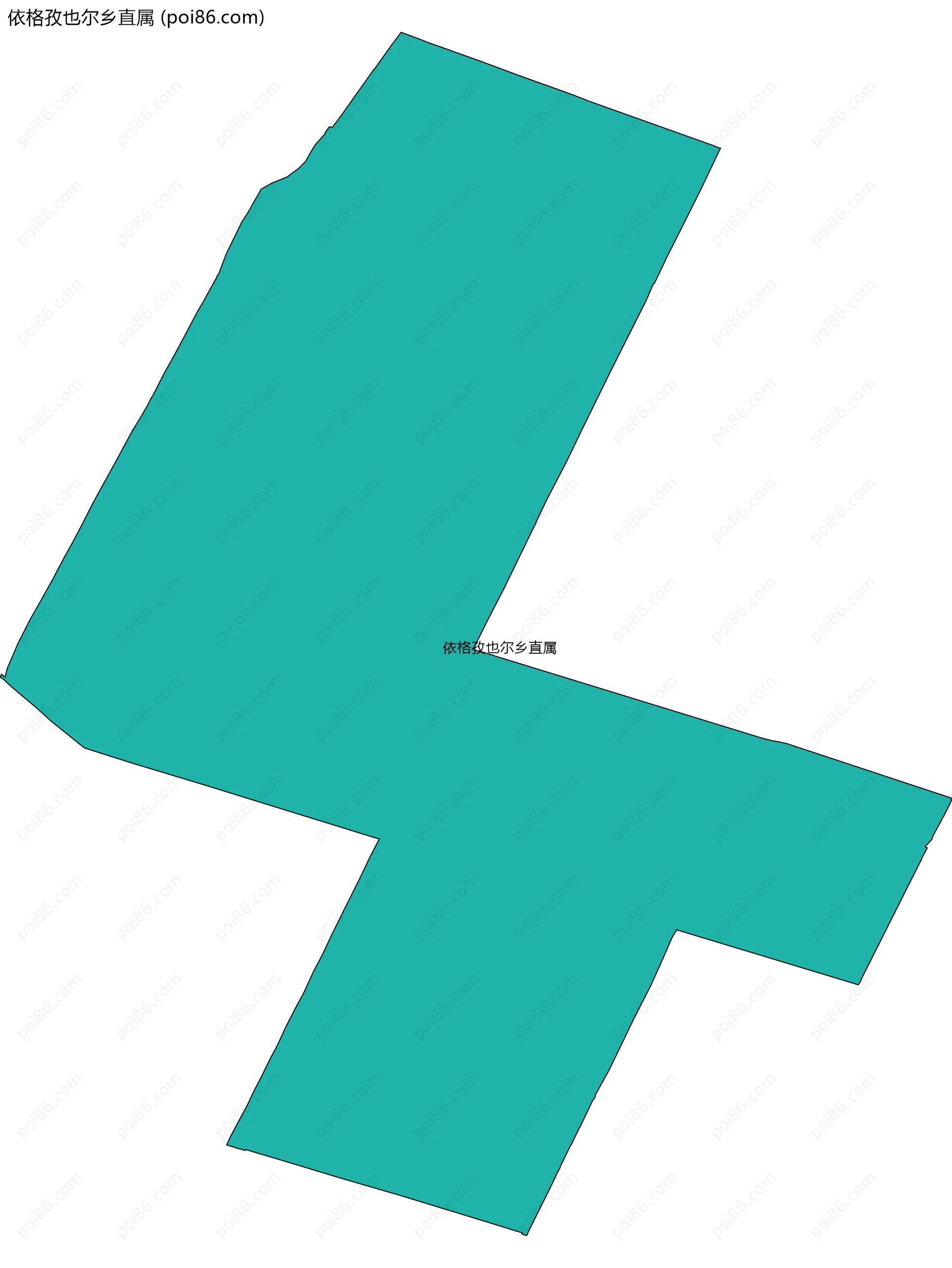 依格孜也尔乡直属边界地图