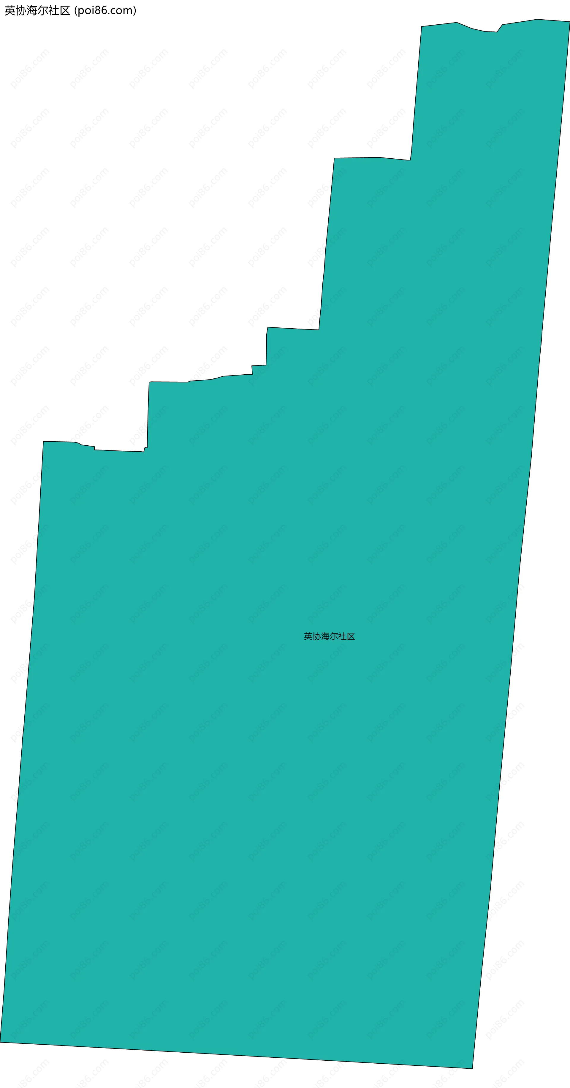 英协海尔社区边界地图