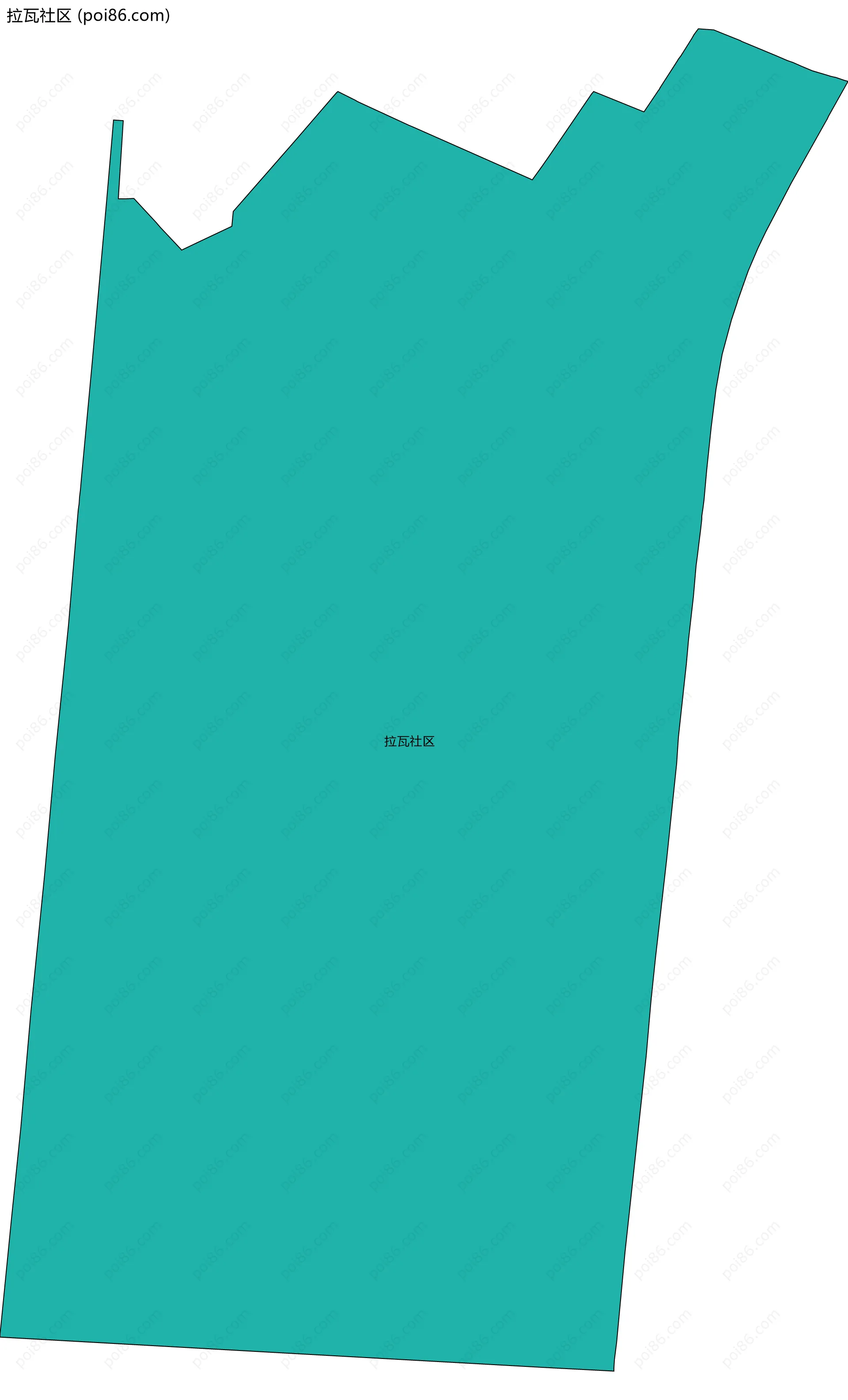 拉瓦社区边界地图