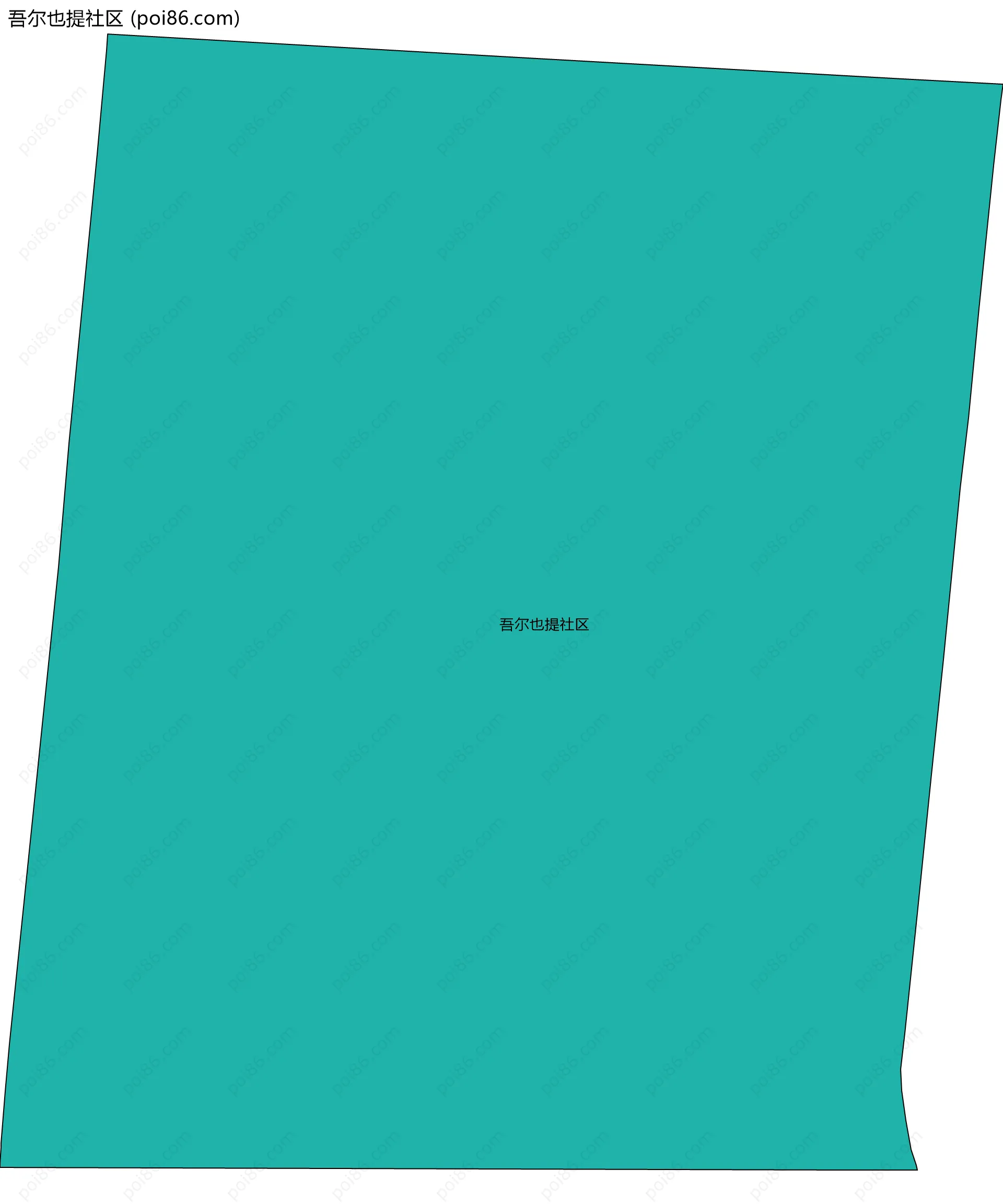 吾尔也提社区边界地图