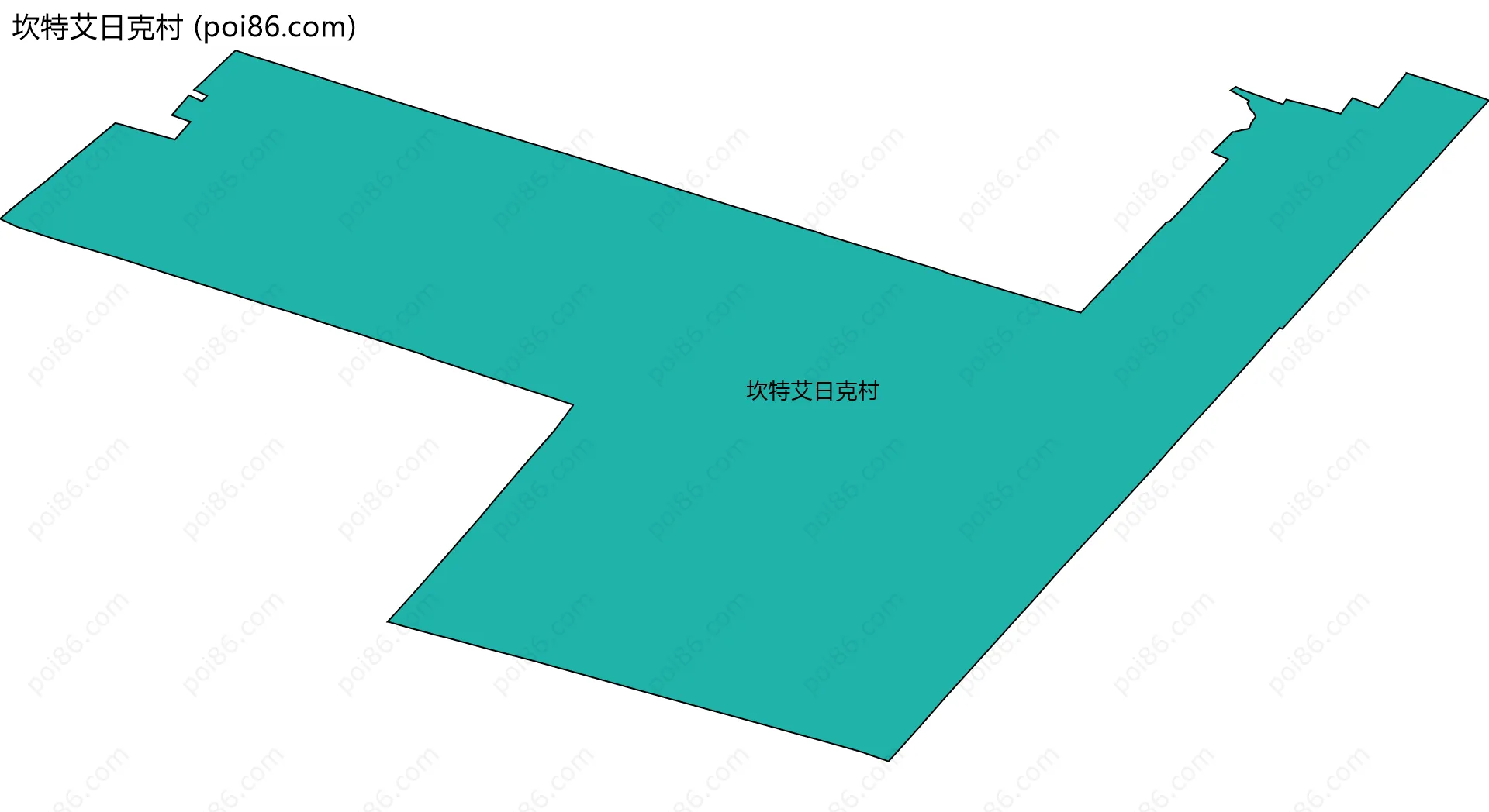 坎特艾日克村边界地图
