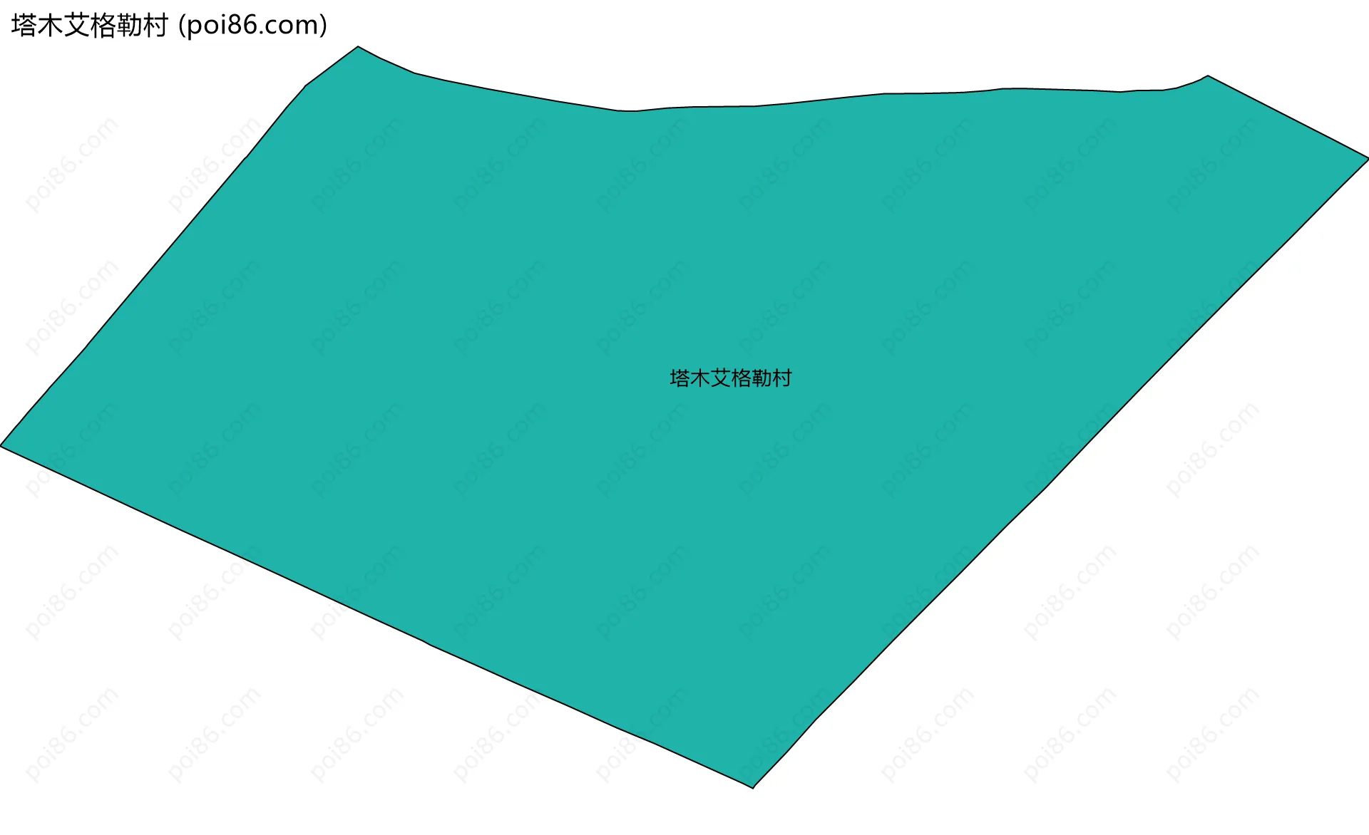 塔木艾格勒村边界地图