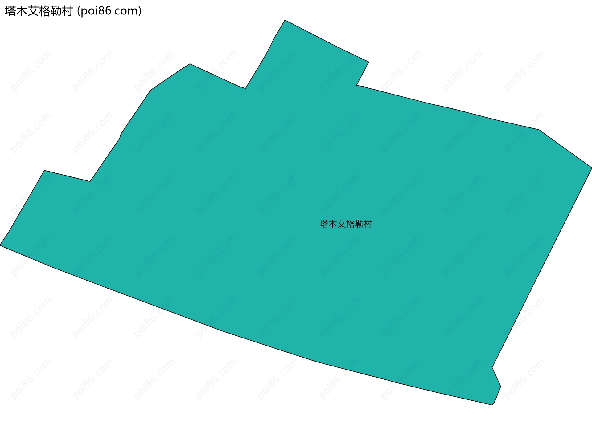 塔木艾格勒村边界地图