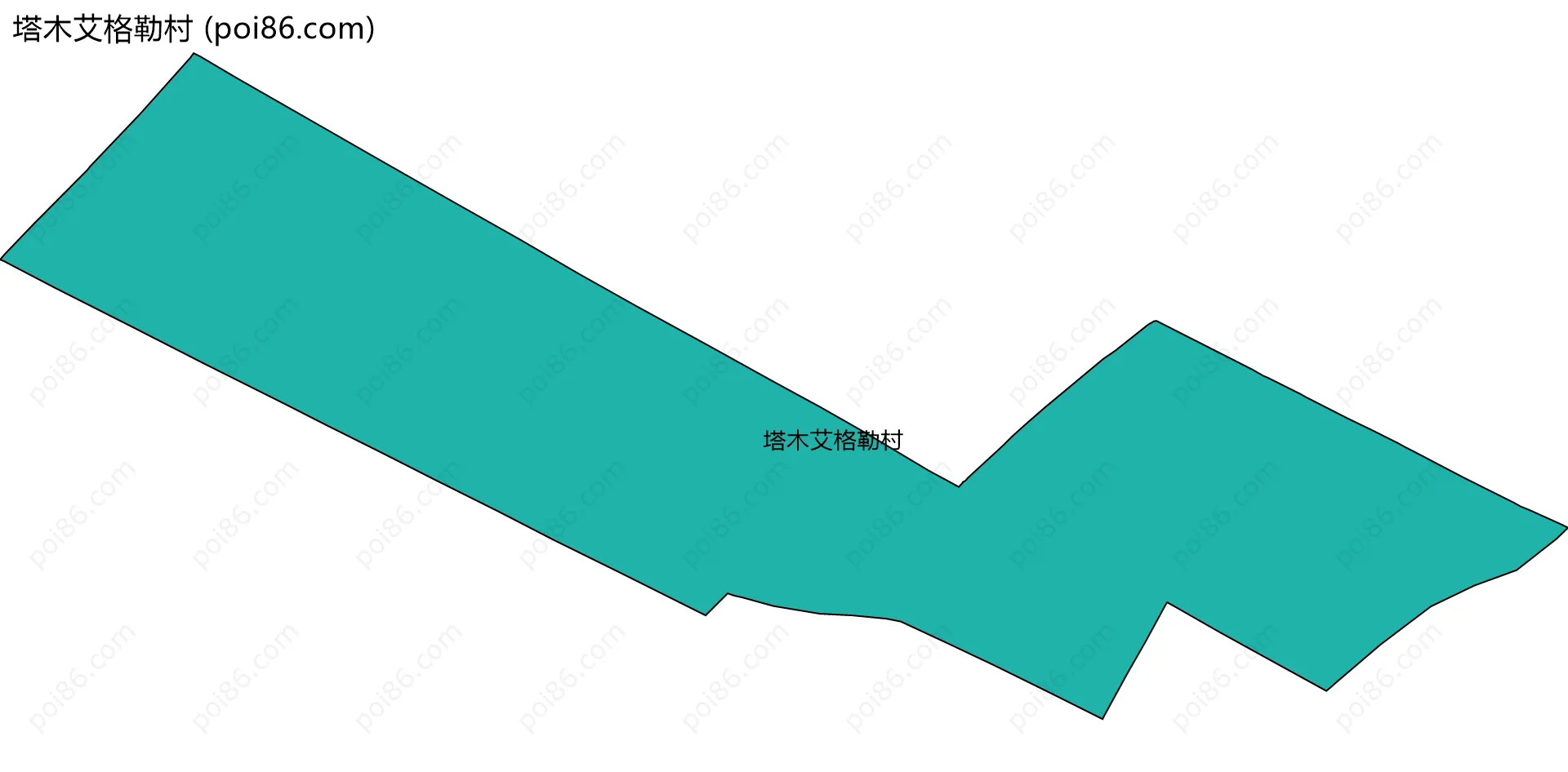 塔木艾格勒村边界地图