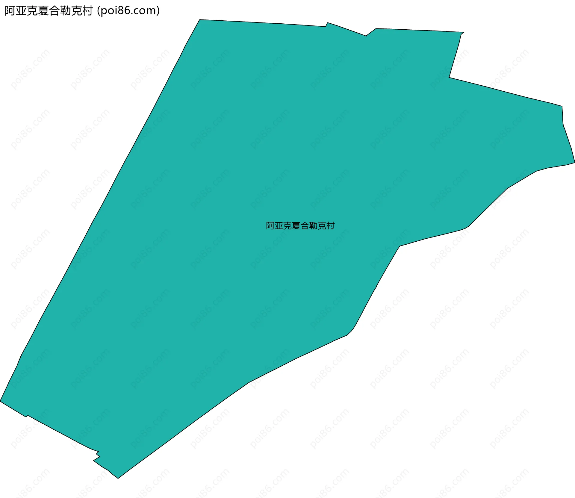 阿亚克夏合勒克村边界地图